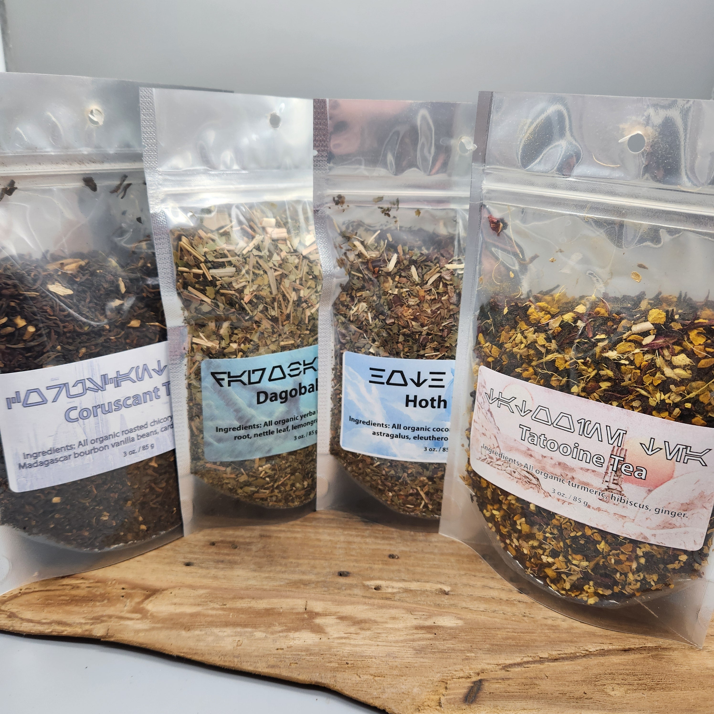 Star Wars Tea Set – 4 Galactic Organic Loose Leaf Blends with Optional 3D Printed Box