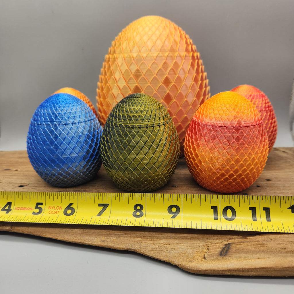 Dragon Egg Container, 3D Printed, Color Shifting PLA, Fantasy Decor