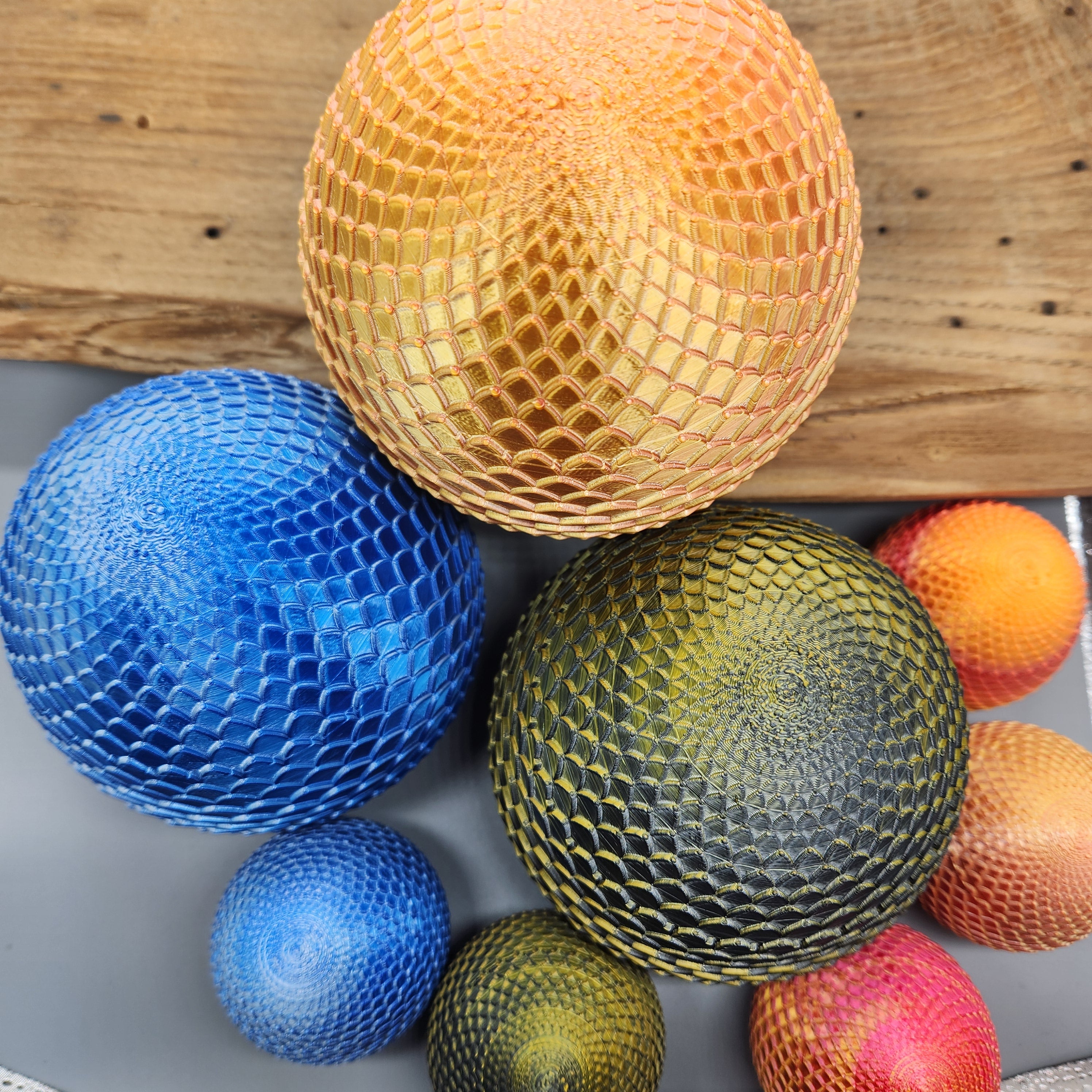 Dragon Egg Container, 3D Printed, Color Shifting PLA, Fantasy Decor