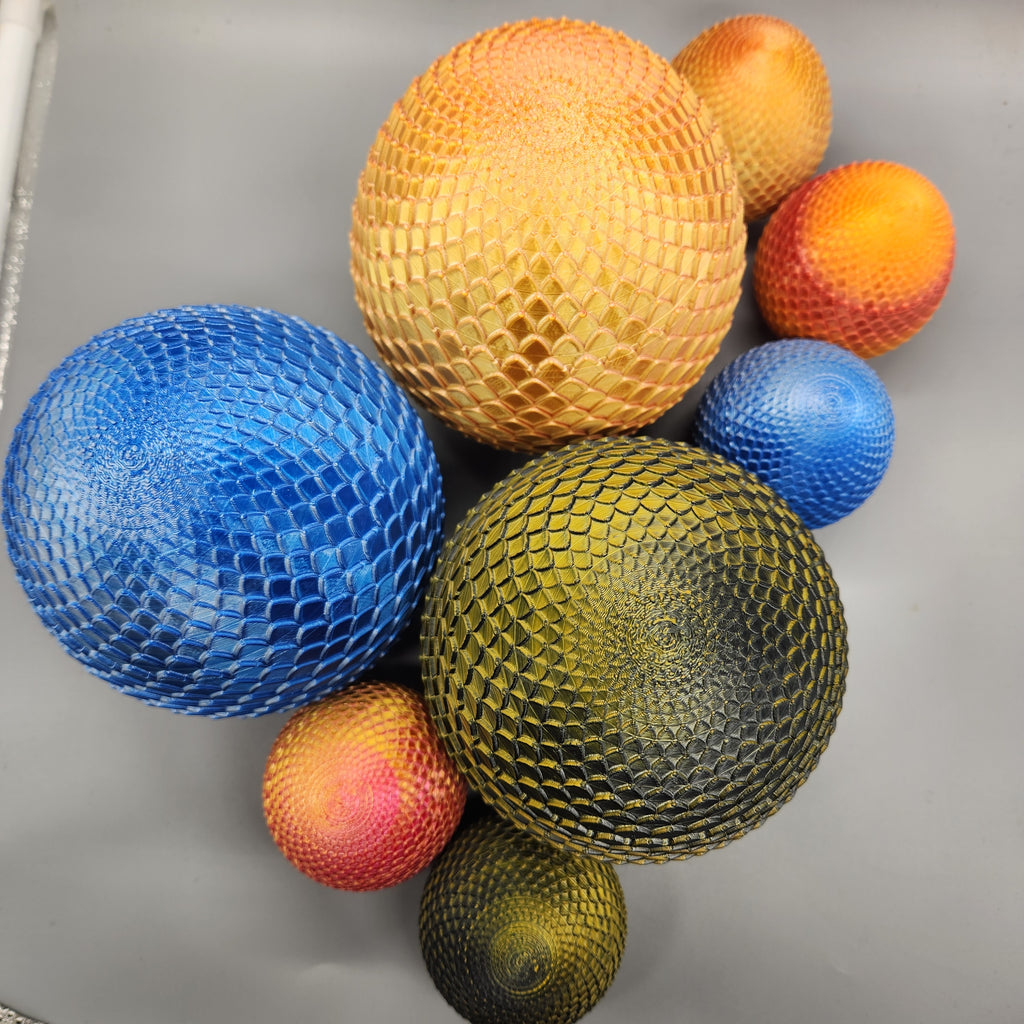 Dragon Egg Container, 3D Printed, Color Shifting PLA, Fantasy Decor