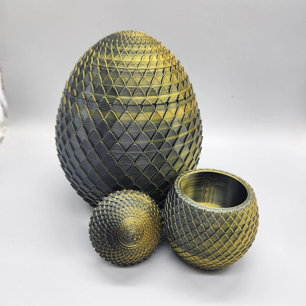 Dragon Egg Container, 3D Printed, Color Shifting PLA, Fantasy Decor