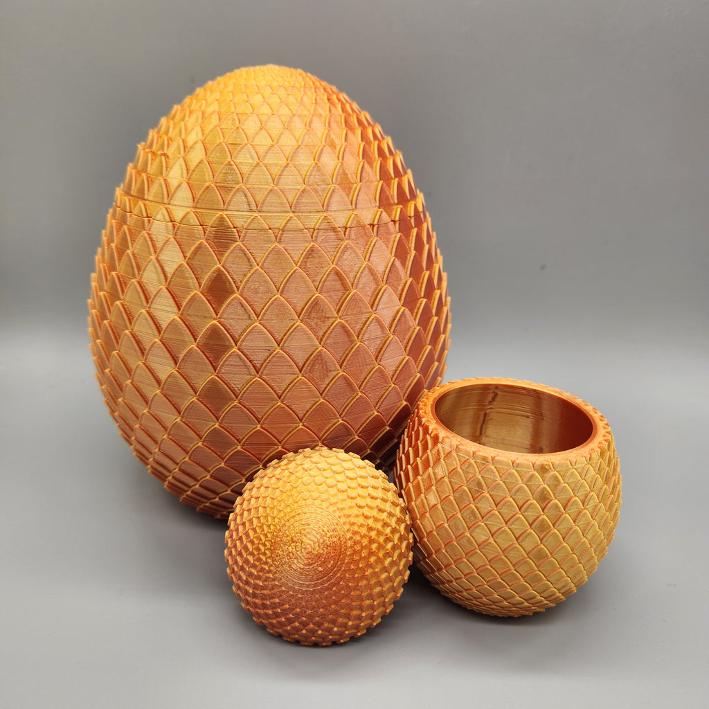 Dragon Egg Container, 3D Printed, Color Shifting PLA, Fantasy Decor