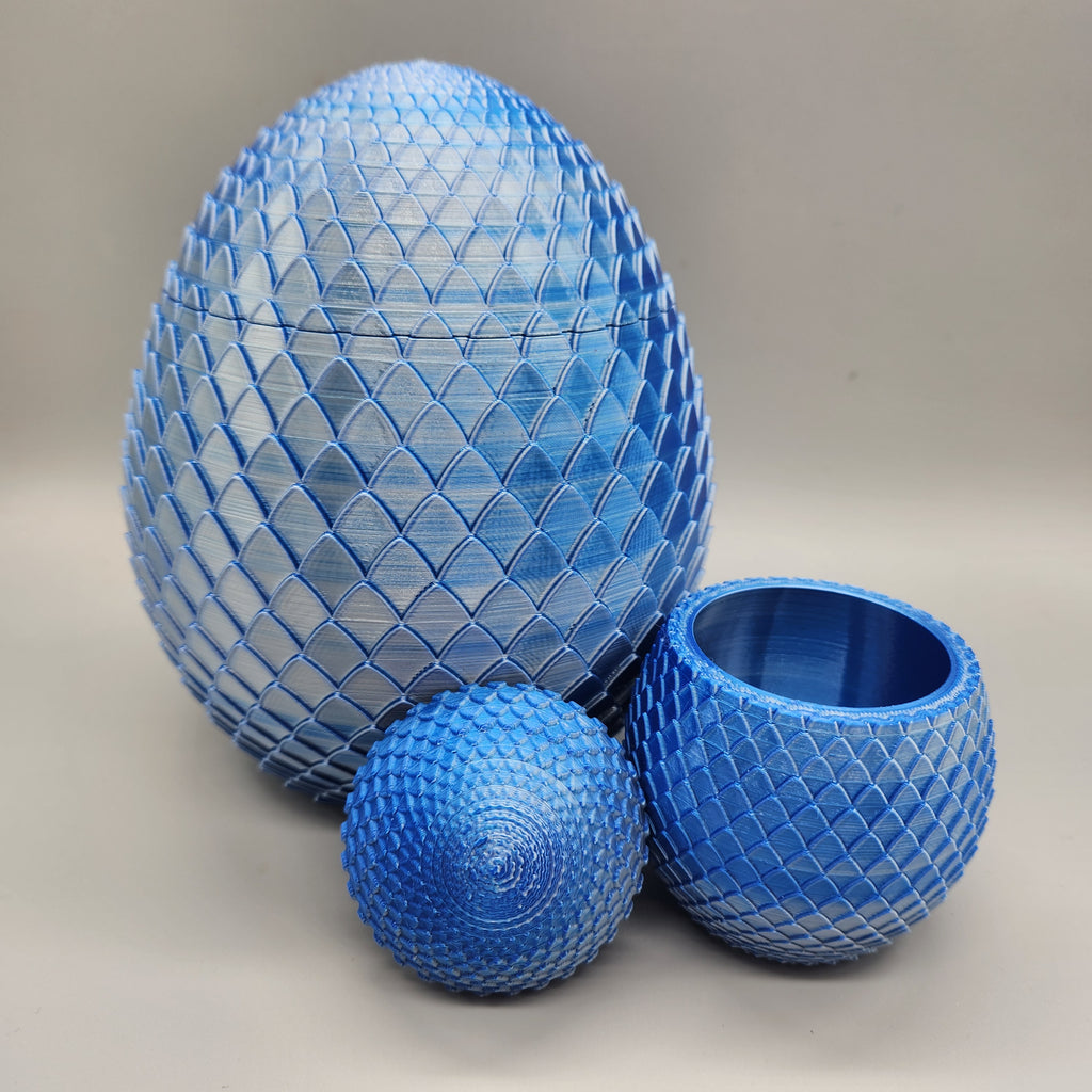 Dragon Egg Container, 3D Printed, Color Shifting PLA, Fantasy Decor