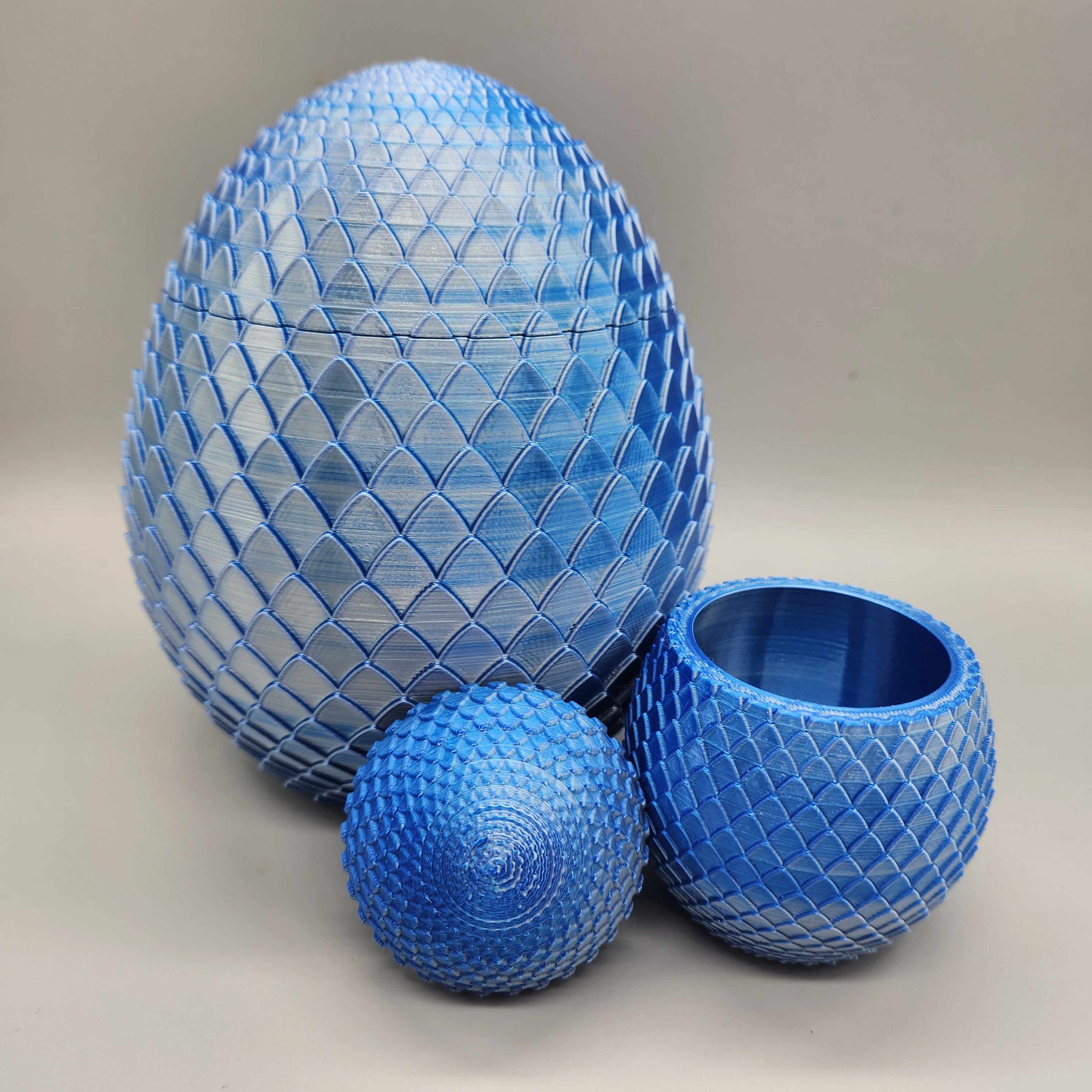 Dragon Egg Container, 3D Printed, Color Shifting PLA, Fantasy Decor