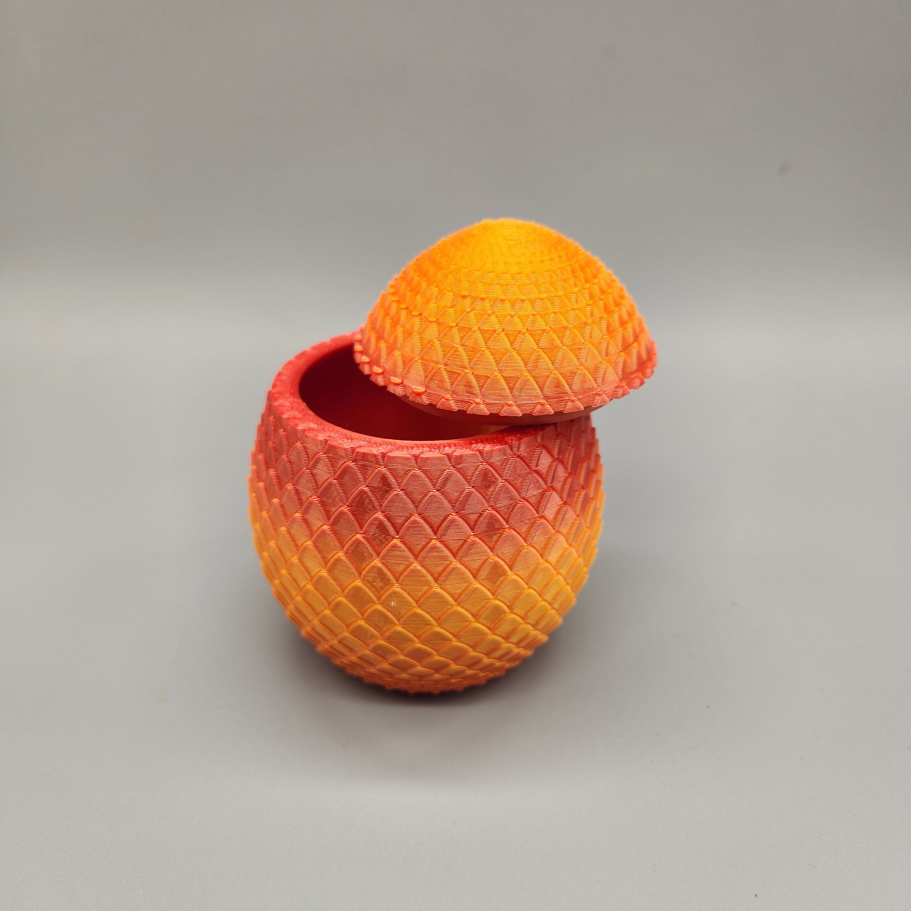 Dragon Egg Container, 3D Printed, Color Shifting PLA, Fantasy Decor