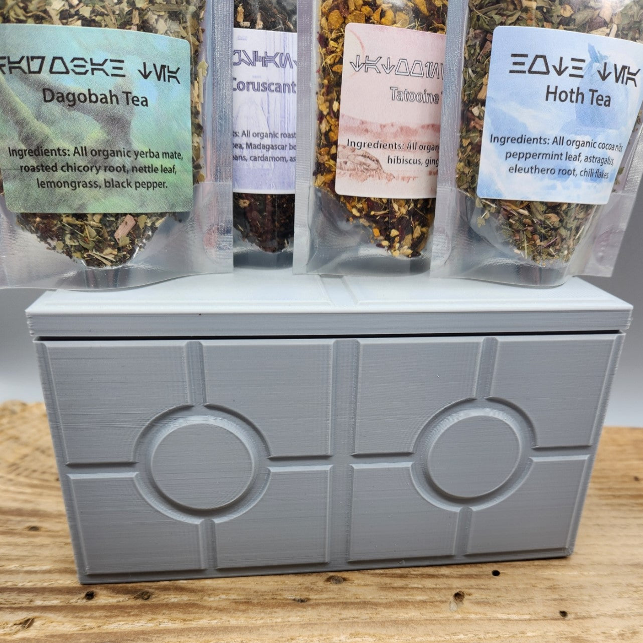 Star Wars Tea Set – 4 Galactic Organic Loose Leaf Blends with Optional 3D Printed Box