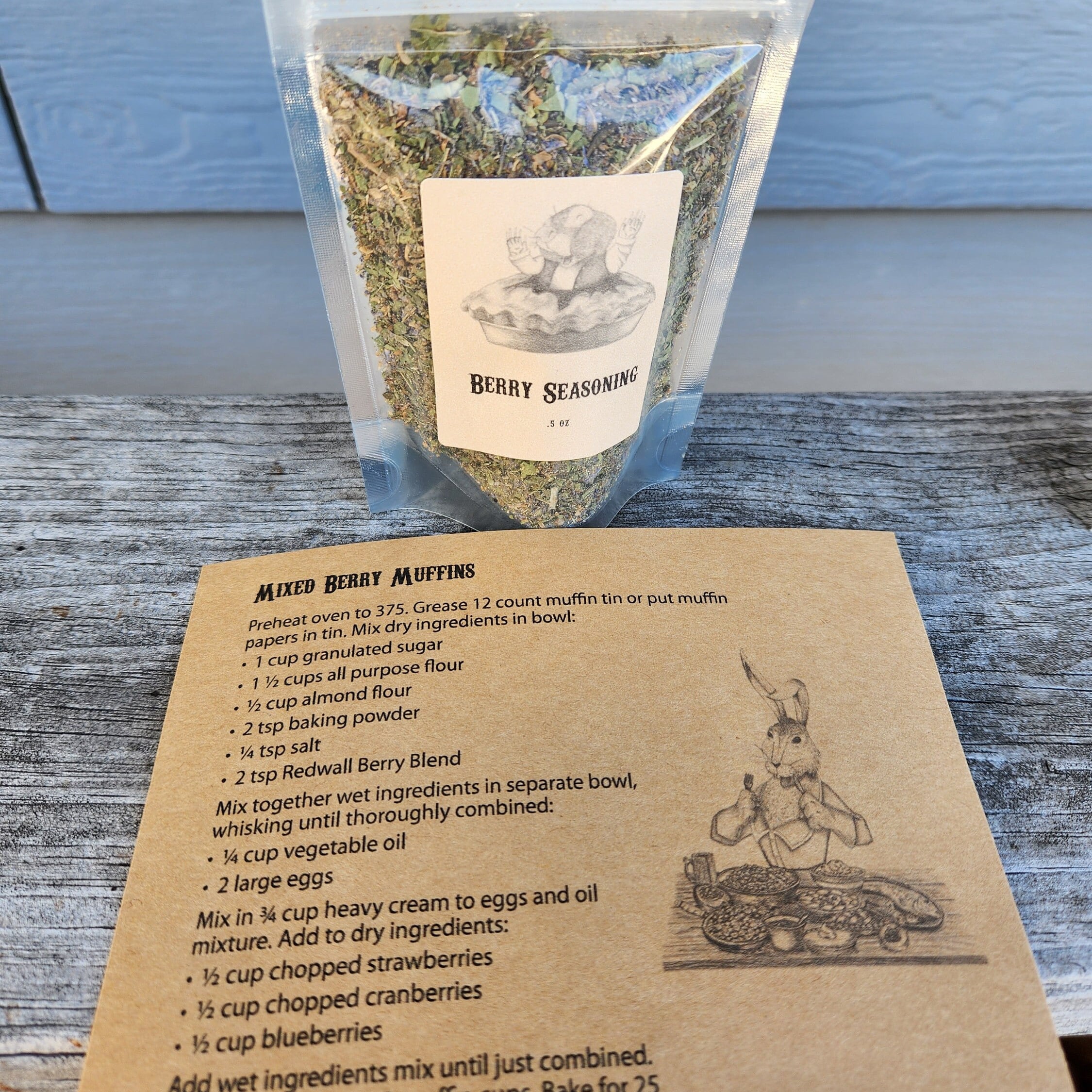 Redwall Inspired Spice Set – 5 Fantasy Cooking Blends with Recipe Cards & 3D Barrel