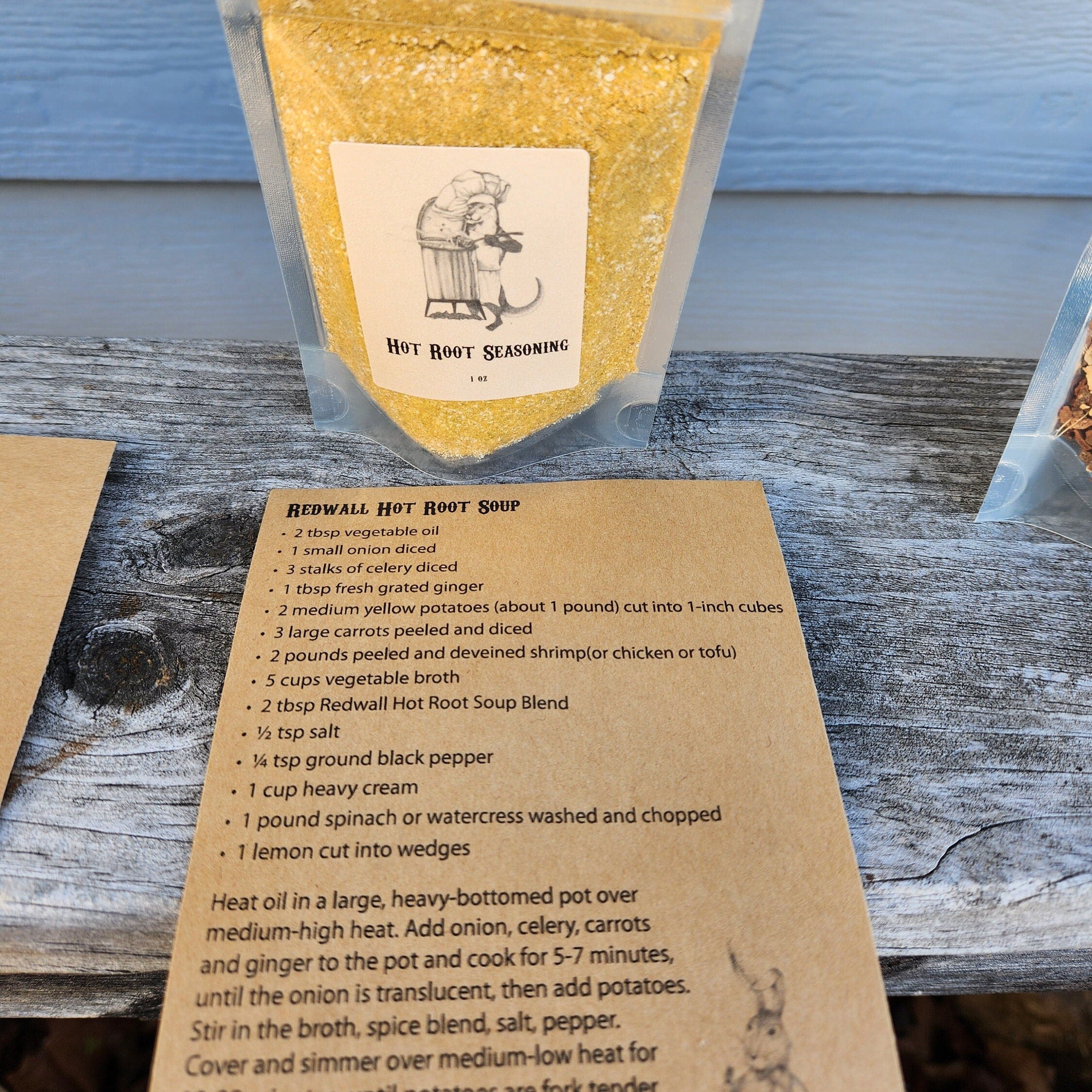 Redwall Inspired Spice Set – 5 Fantasy Cooking Blends with Recipe Cards & 3D Barrel