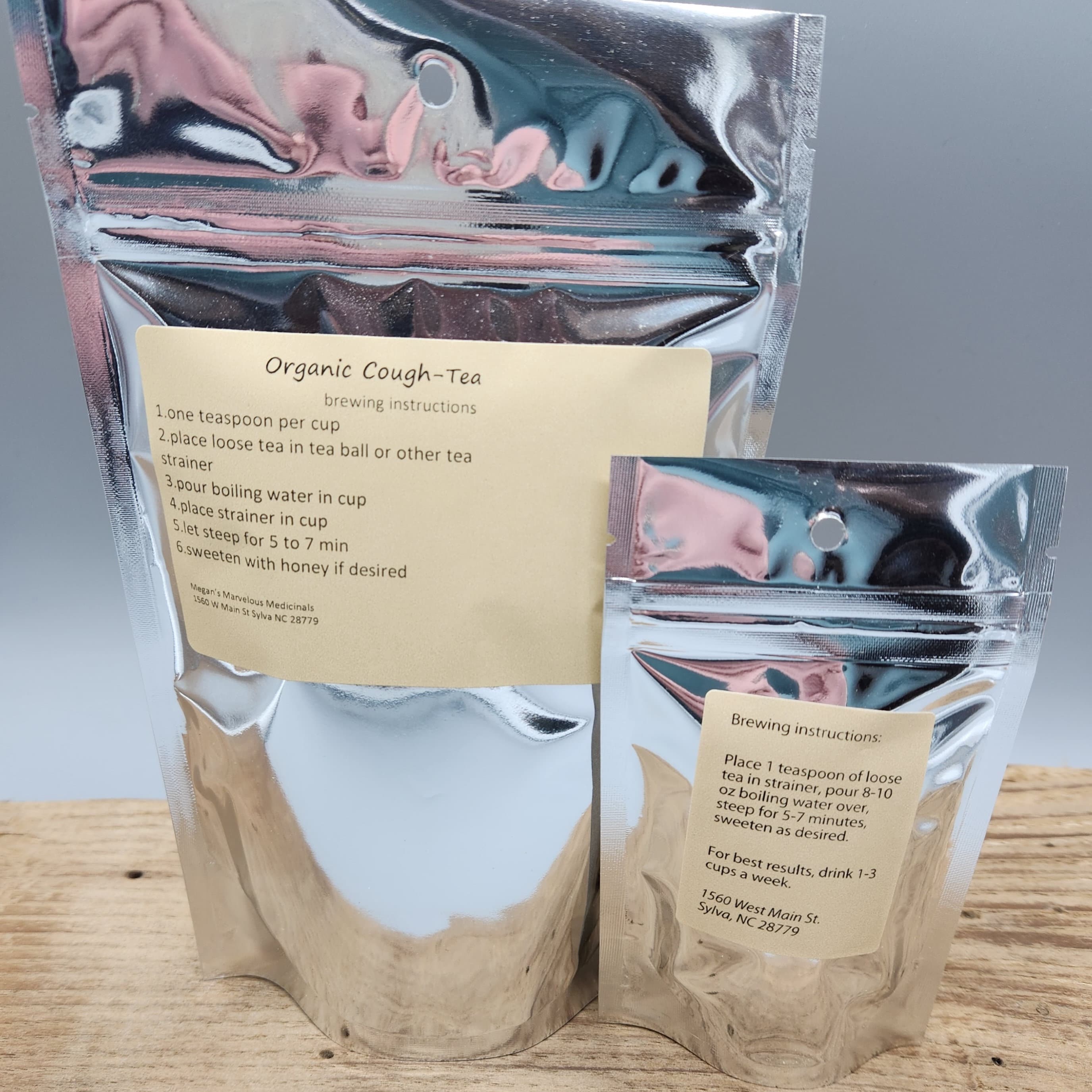 Cough Tea Organic Elecampane & Spearmint Herbal Loose Leaf Blend