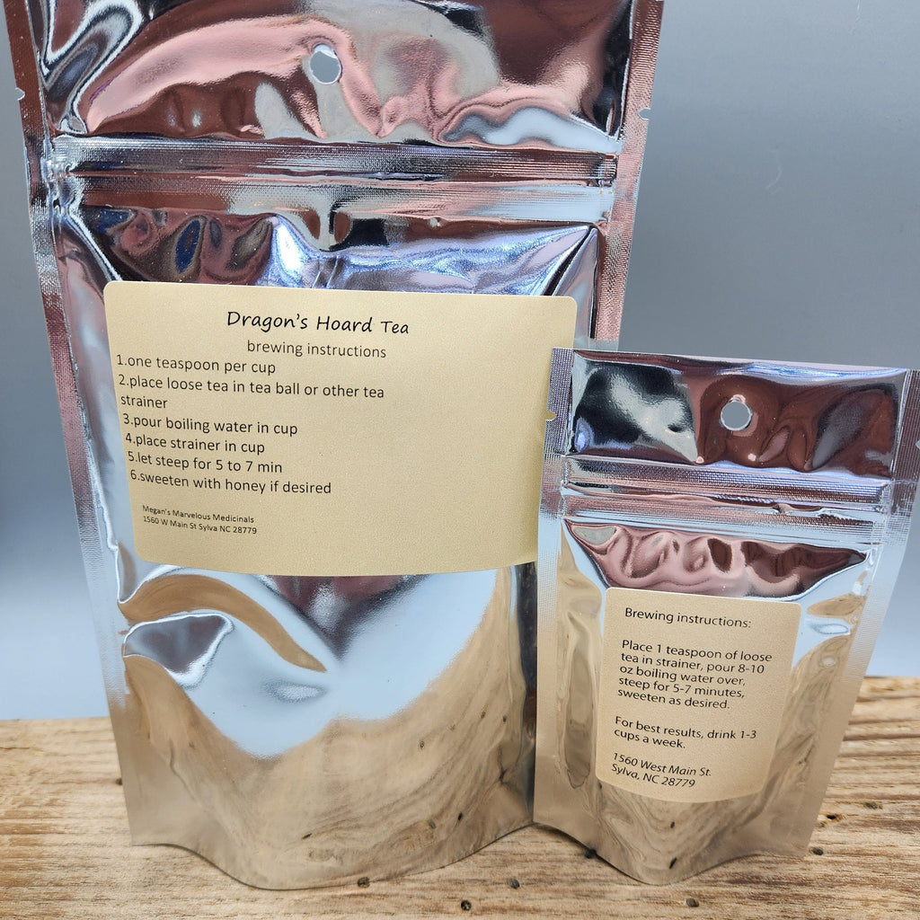 Black and Blue Herbal Tea Organic Blueberry Pu-Erh Blend Loose Leaf Tea