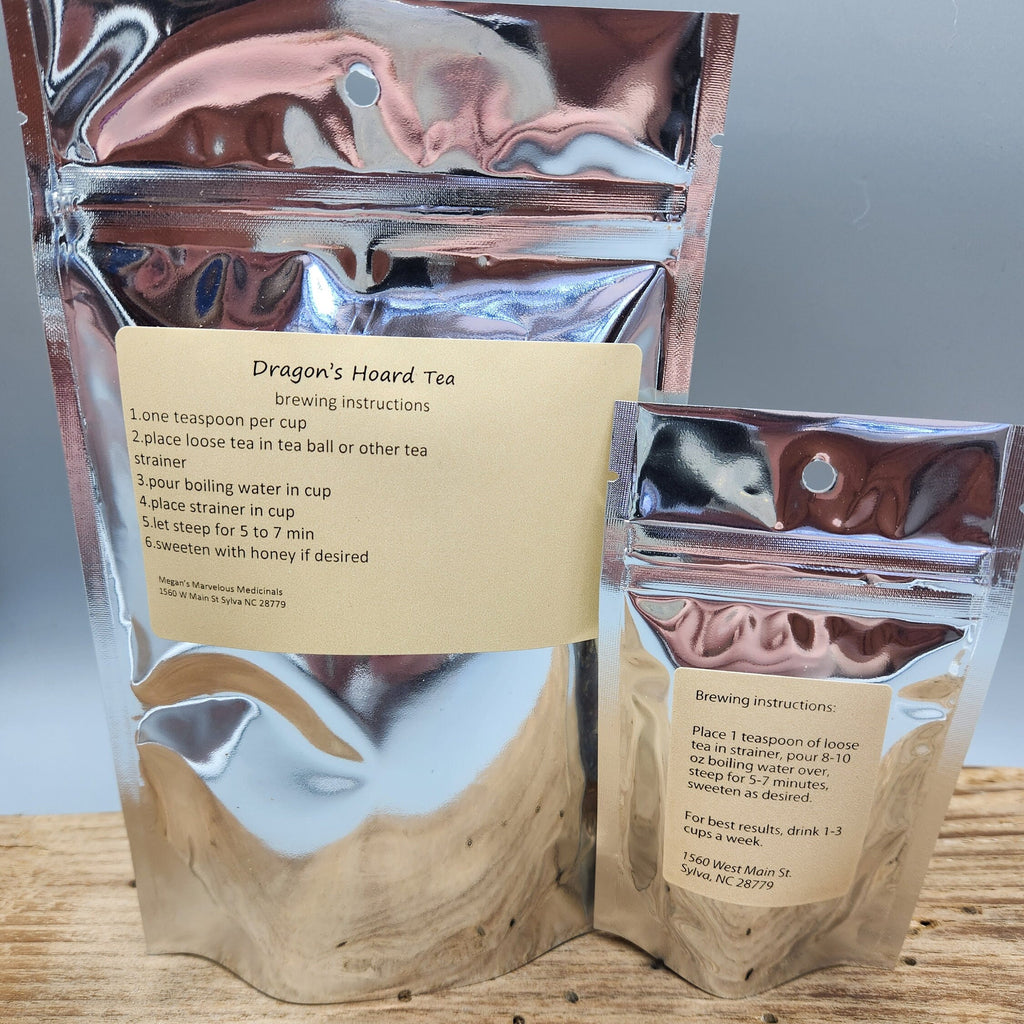 Dragon’s Hoard Tea Organic Loose Leaf Rooibos Herbal Blend Fiery Fantasy Tea