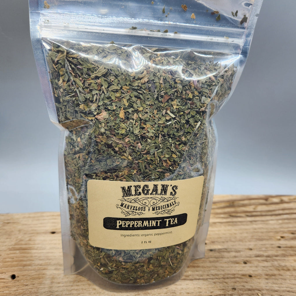 Pure Peppermint Organic Loose Leaf Herbal Caffeine-Free Tea