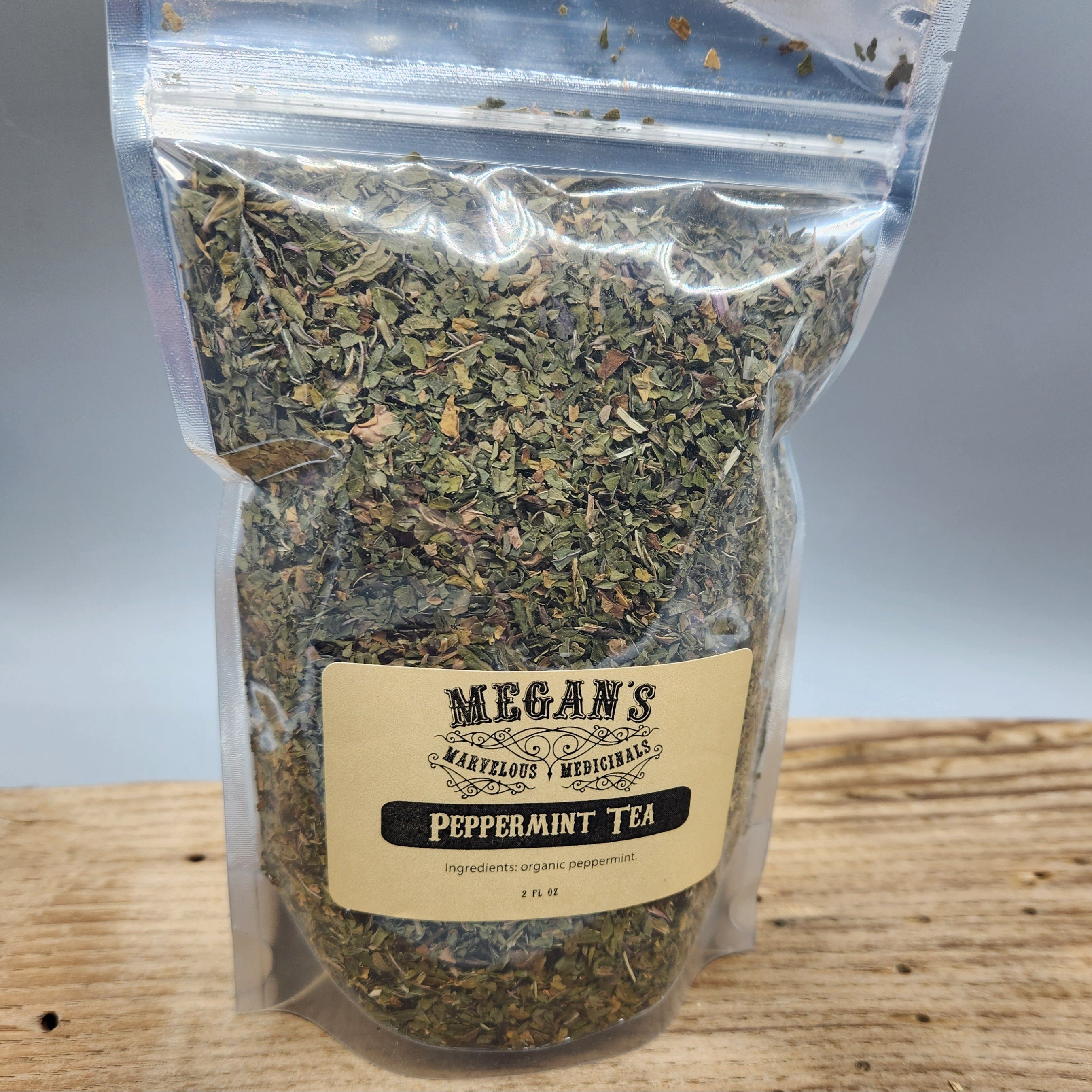 Pure Peppermint Organic Loose Leaf Herbal Caffeine-Free Tea