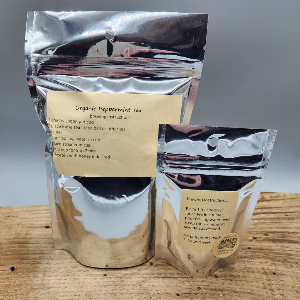 Pure Peppermint Organic Loose Leaf Herbal Caffeine-Free Tea