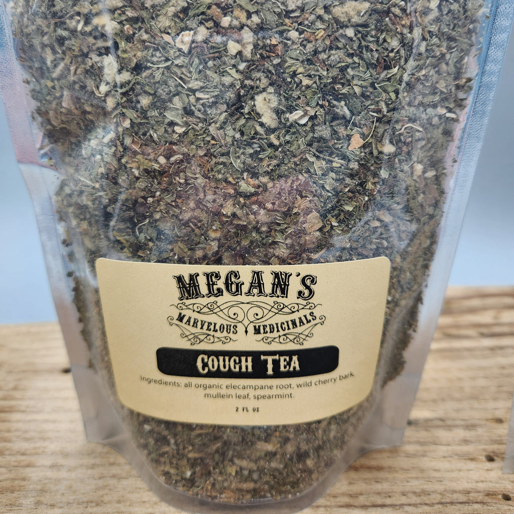 Cough Tea Organic Elecampane & Spearmint Herbal Loose Leaf Blend