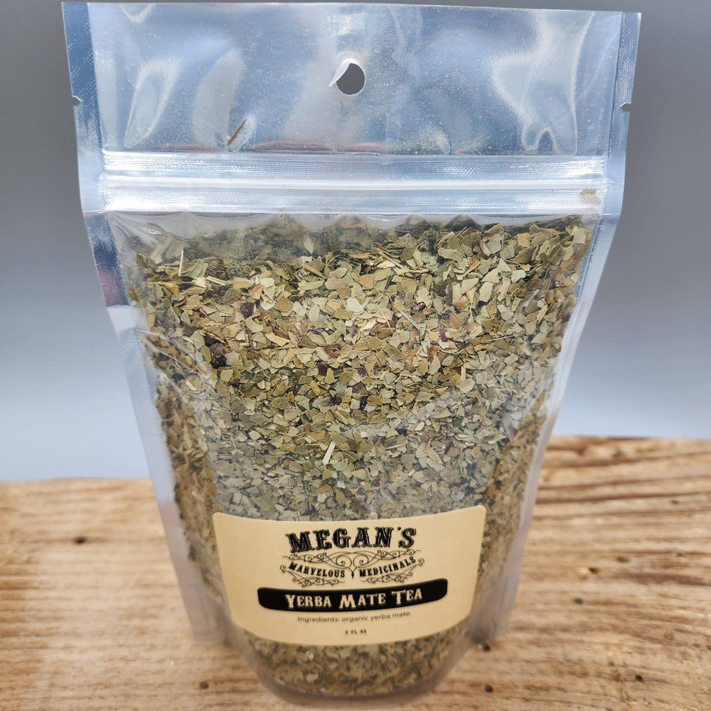 Yerba Mate Green Organic Tea, Loose Leaf South American Mate, Natural Caffeine Tea