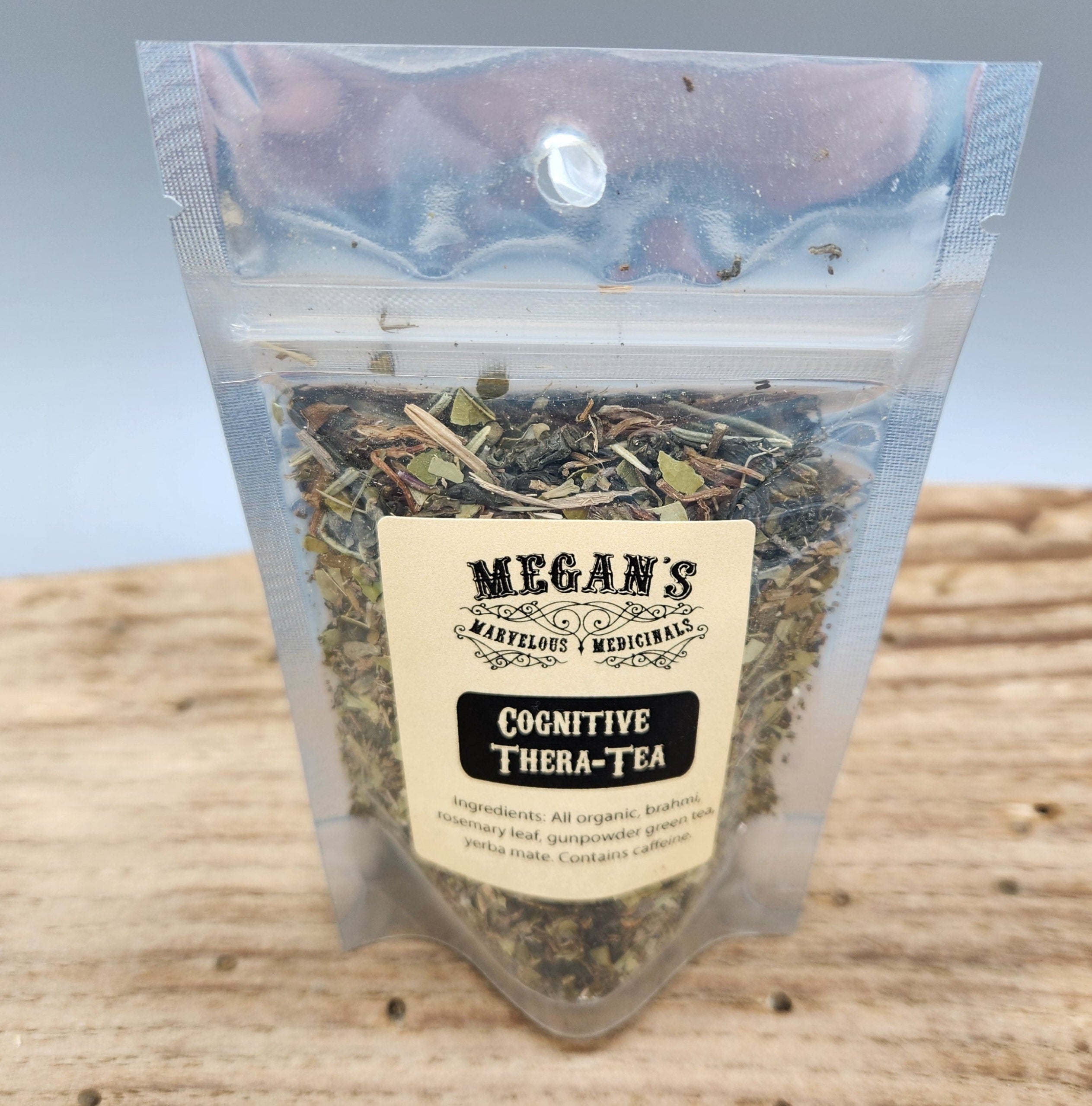 Cognitive Thera Tea Organic Herbal, Brain Boost Green Tea Blend