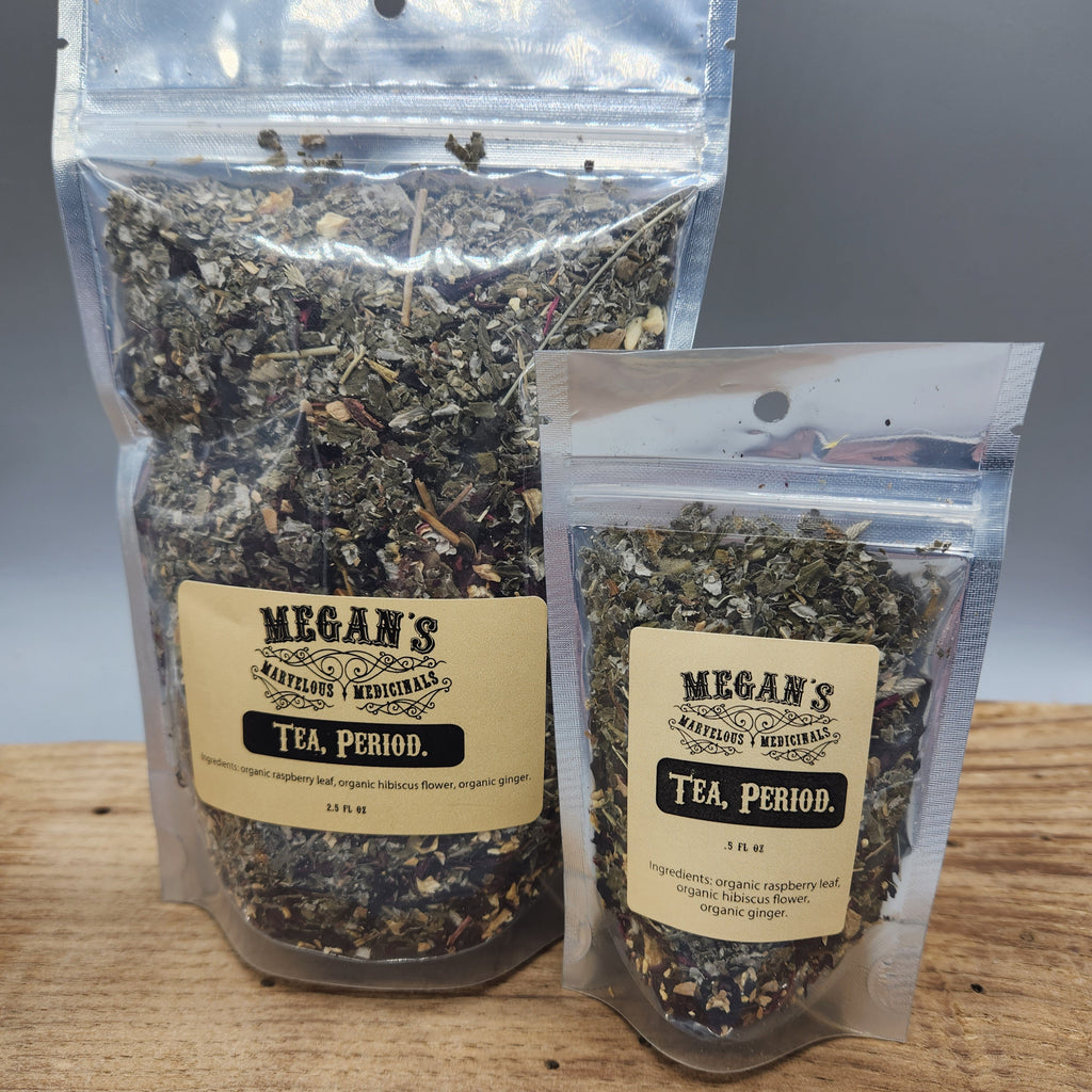 Tea. Period Organic Raspberry Leaf Loose Leaf Herbal Blend Caffeine-Free