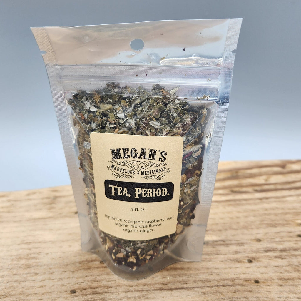 Tea. Period Organic Raspberry Leaf Loose Leaf Herbal Blend Caffeine-Free