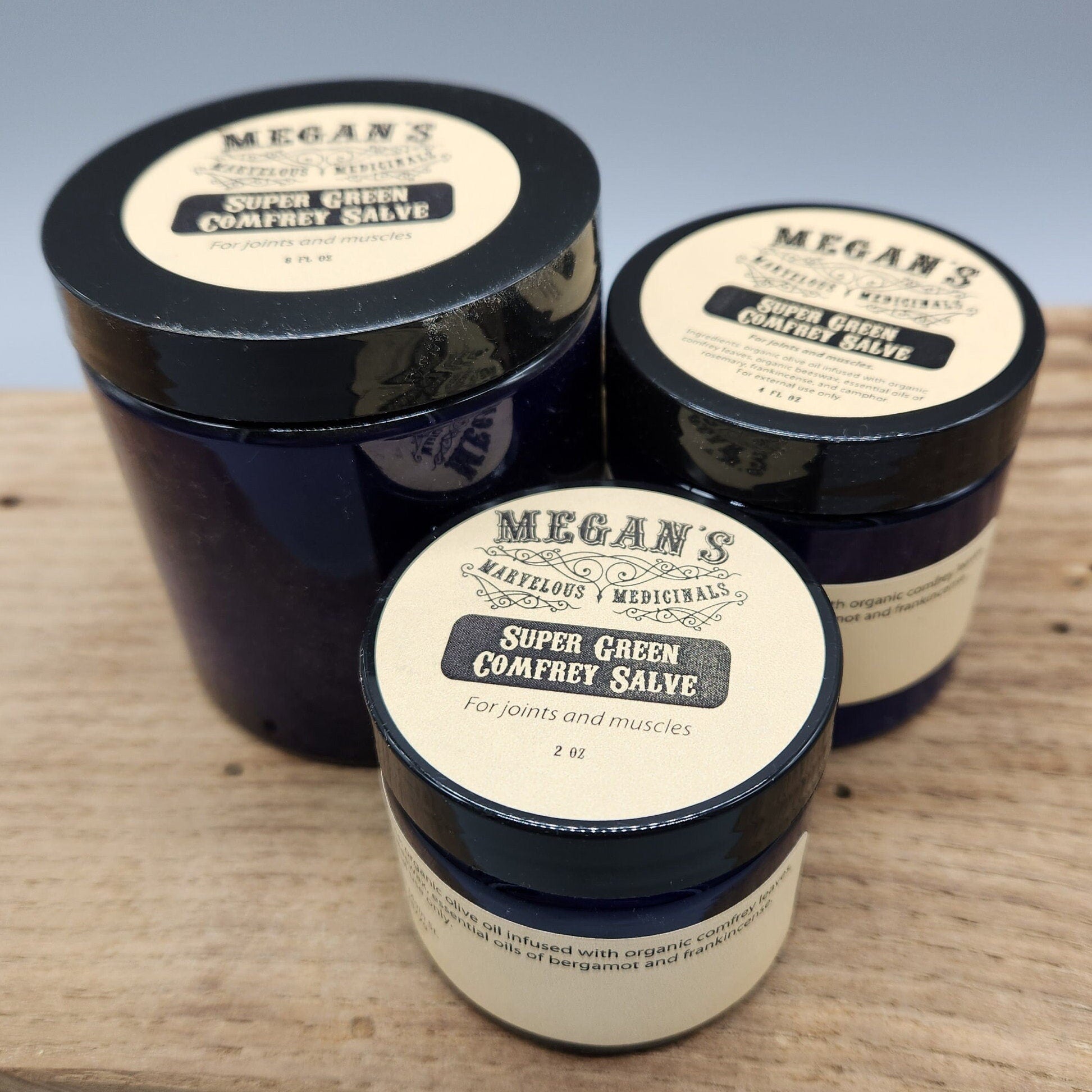 Super Green Comfrey Salve Herbal Skin Balm Natural Body Salve