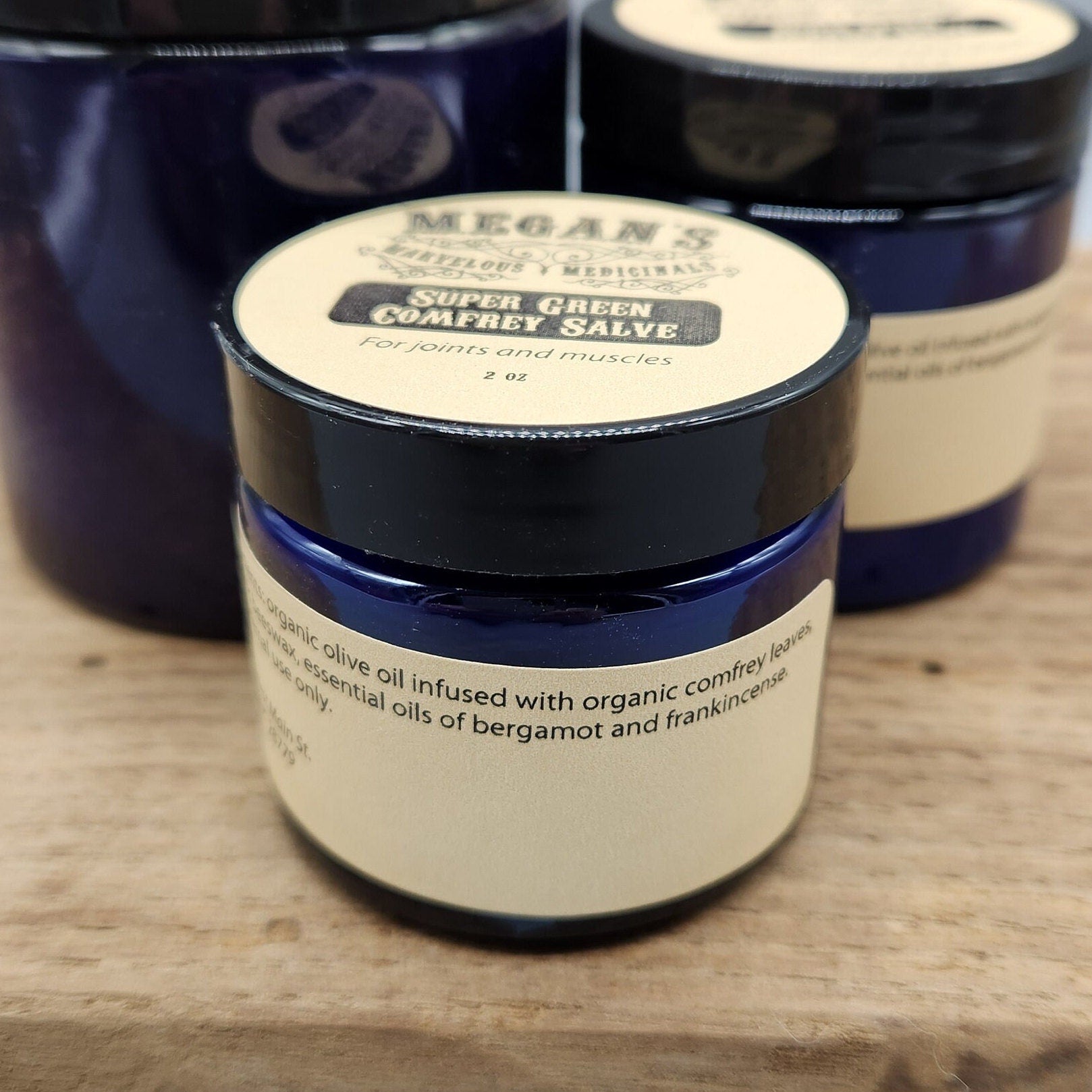 Super Green Comfrey Salve Herbal Skin Balm Natural Body Salve