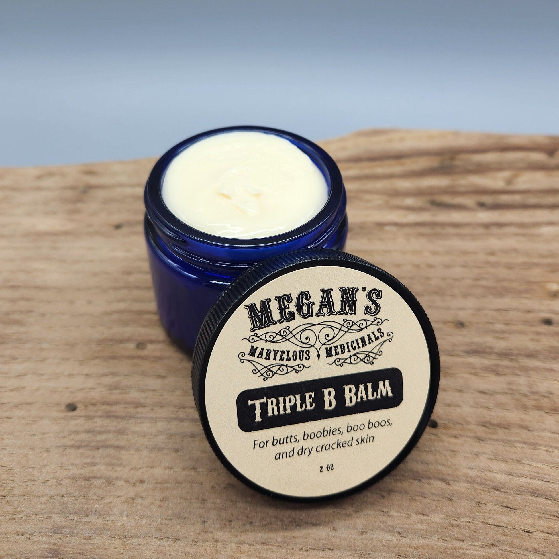 Triple B Balm – Traditional Herbal Skin Balm for Butts, Babies & Boobies – Plantain, Calendula  Coconut Oil Soothing Body Salve