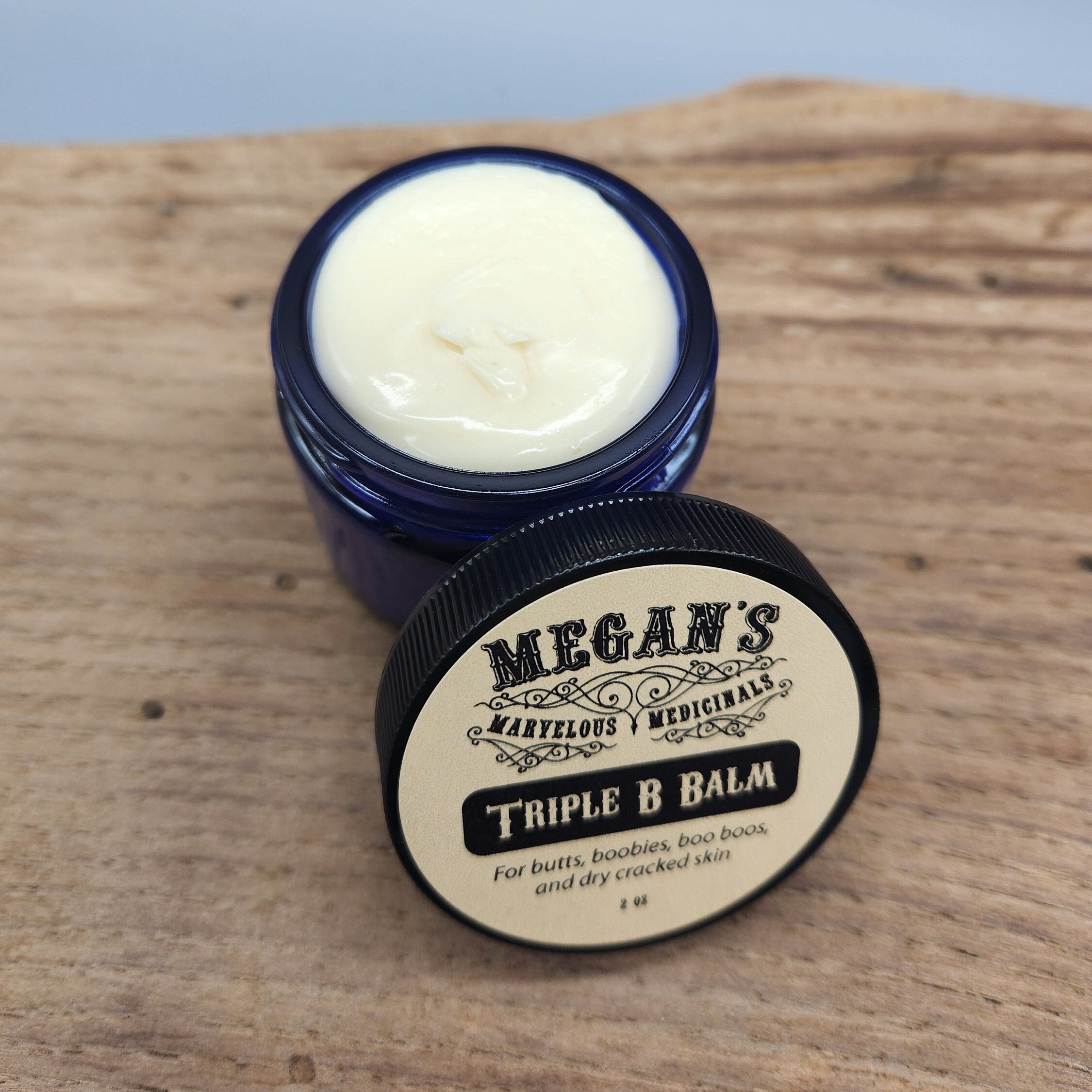 Triple B Balm – Traditional Herbal Skin Balm for Butts, Babies & Boobies – Plantain, Calendula  Coconut Oil Soothing Body Salve
