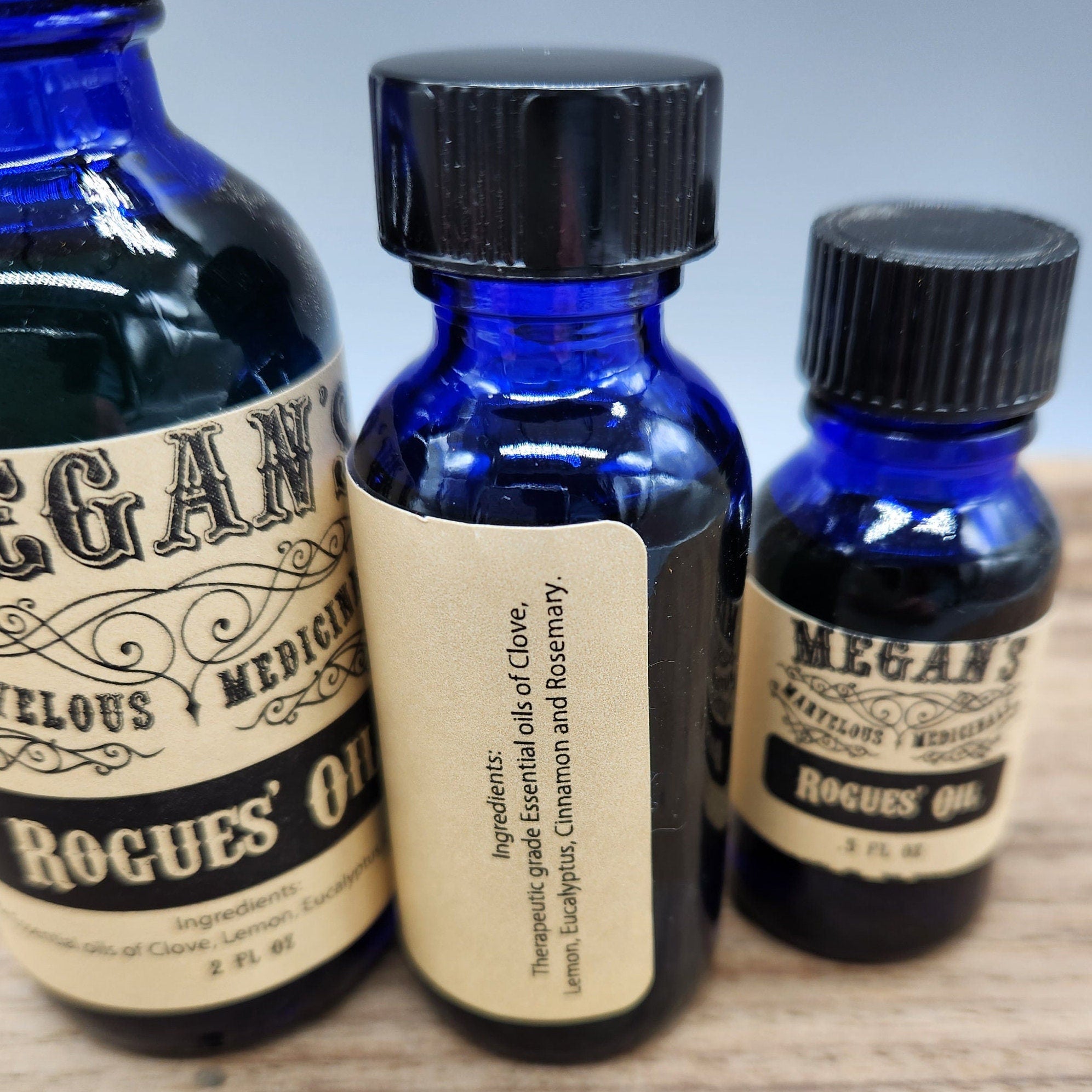 Rogue’s Essential Oil Blend – Clove, Lemon, Cinnamon, Eucalyptus & Rosemary for Diffusers, Cleaning DIY Body Care