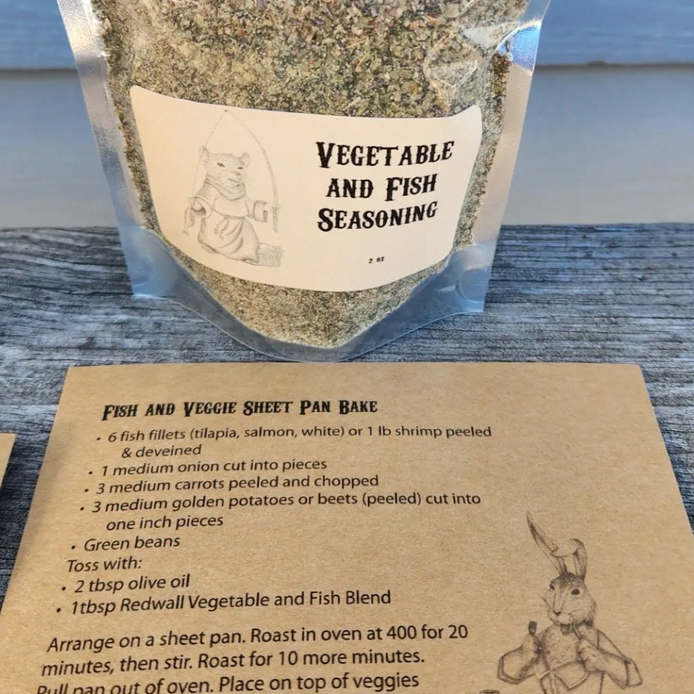 Vegetable & Fish Seasoning – Redwall Inspired Organic Herb Blend