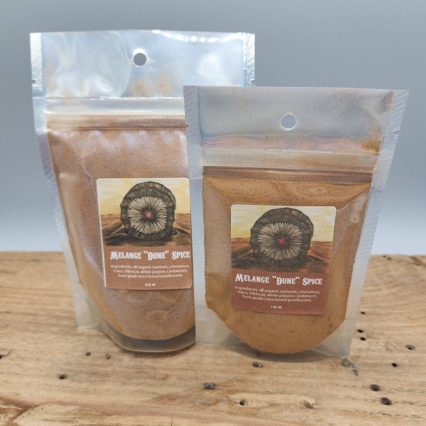 Melange “Dune” Spice – Organic Culinary Blend with Turmeric, Cardamom & Pearlescent Shimmer