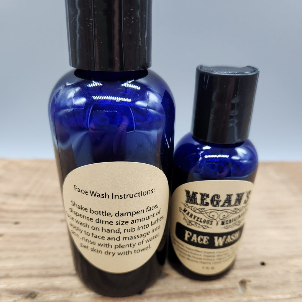 Face Wash Organic  – Gentle Botanical Cleanser with Saponified Oils & Herbal Extracts – No Sulfates, Natural Skin Cleanser for Daily Use