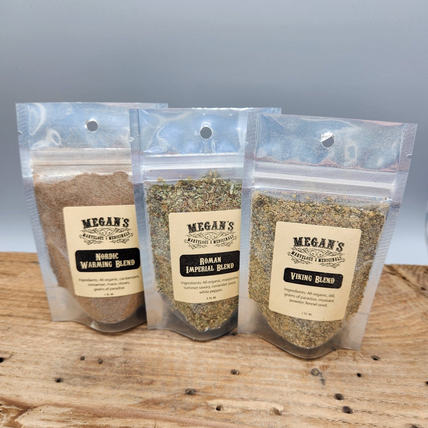Medieval Spice Gift Set – Viking, Nordic & Roman Organic Herb Blends