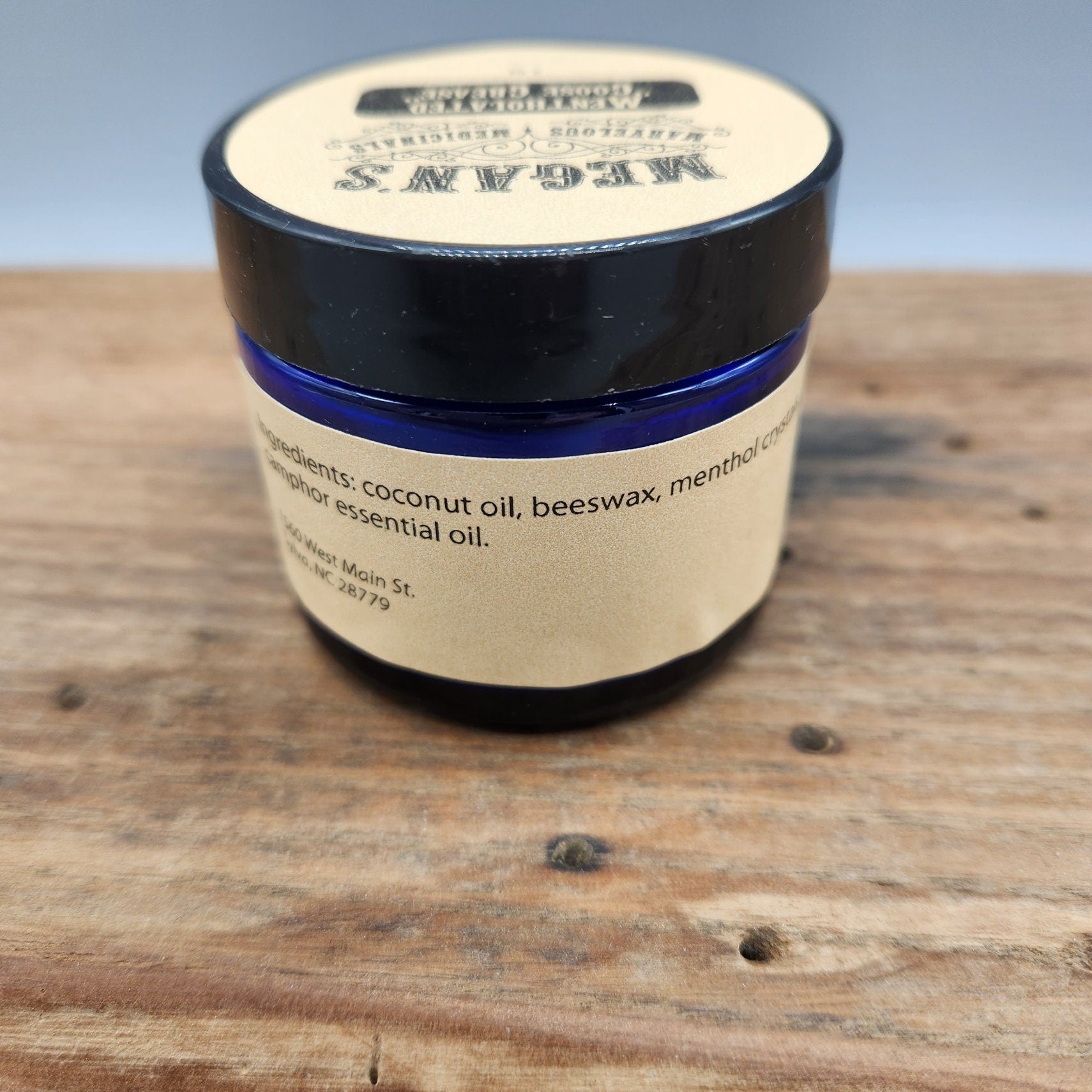 Mentholated "Goose Grease" Coconut Oil Balm with Menthol Crystals