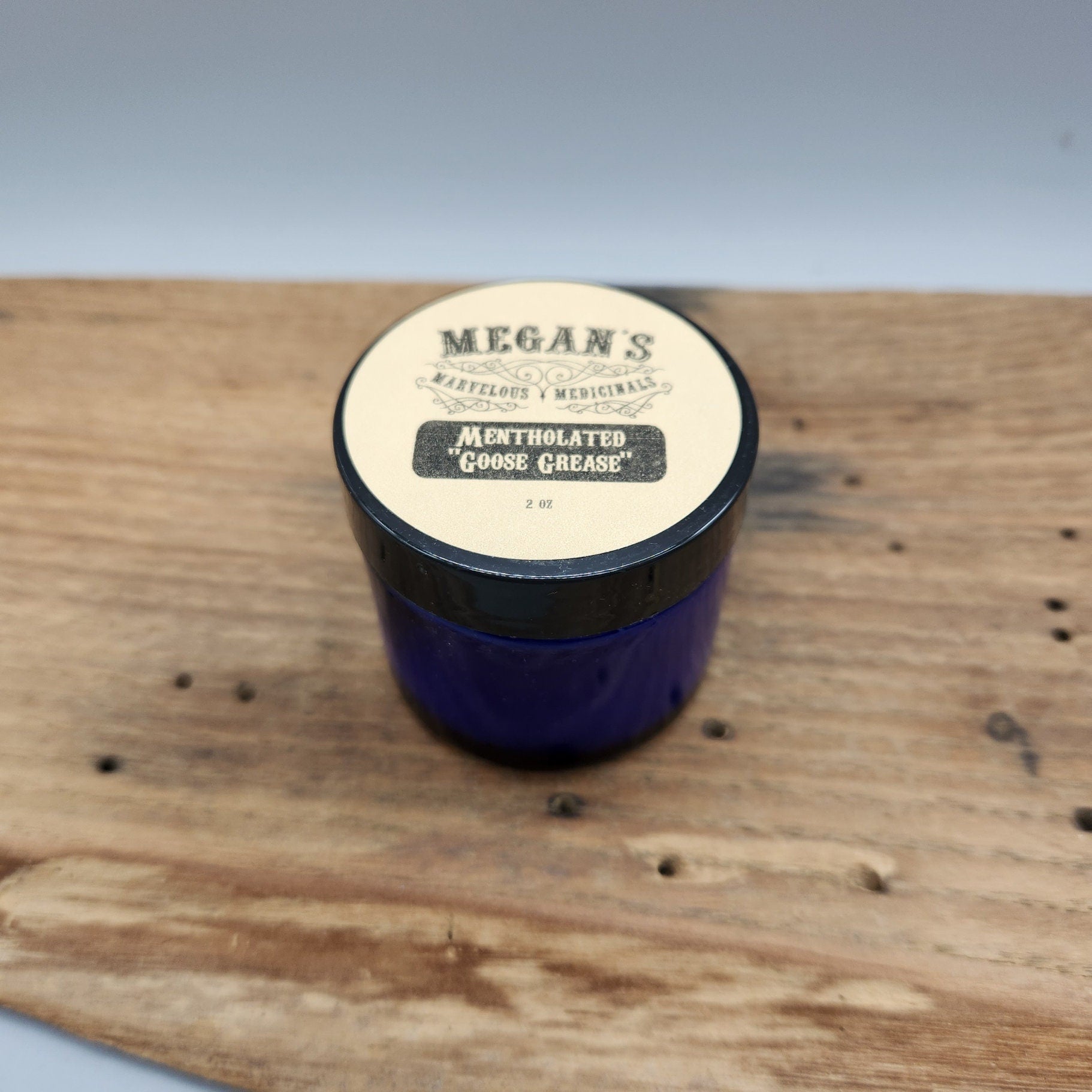 Mentholated "Goose Grease" Coconut Oil Balm with Menthol Crystals