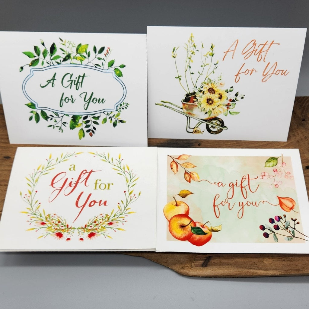 Seasonal Greeting Cards – Watercolor Floral Card Set with Envelopes, Blank Inside