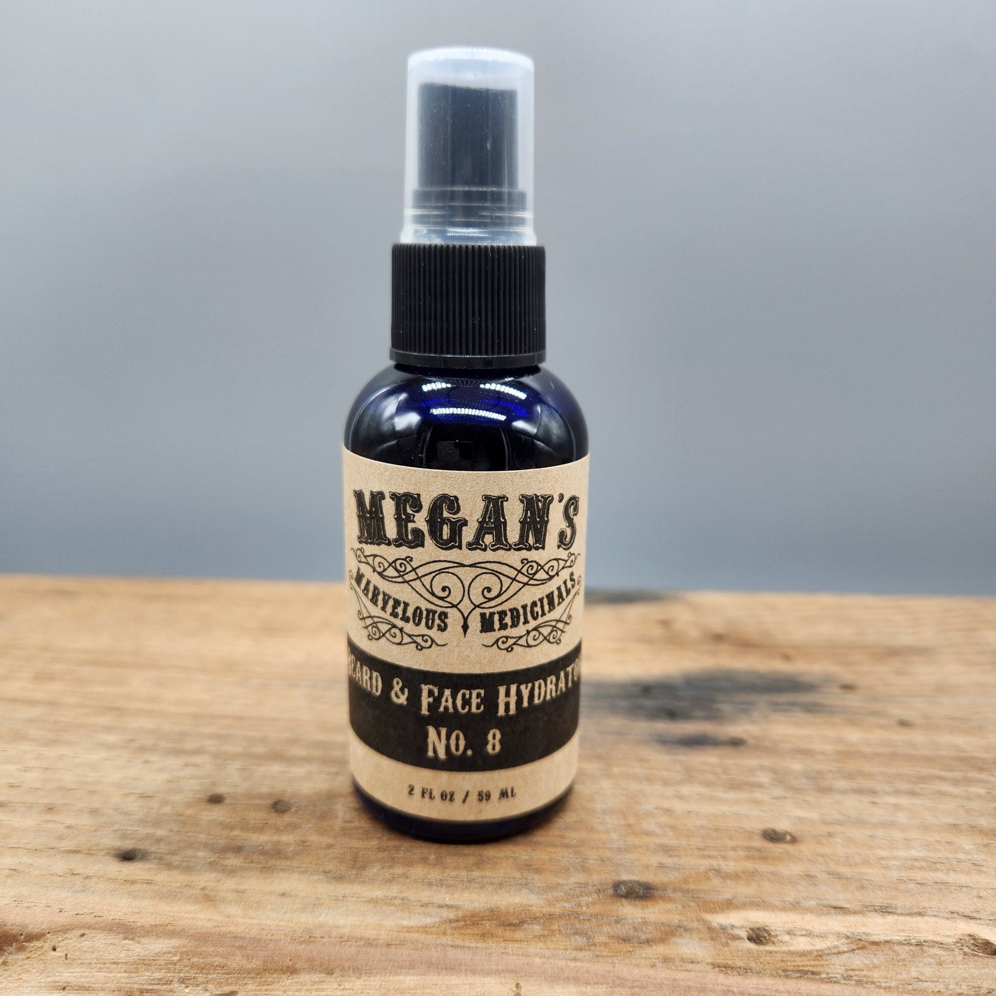 No. 8 Natural Beard and Face Hydrator  Moisturizing Chamomile Aloe Botanical Skincare Lightweight Grooming Mist