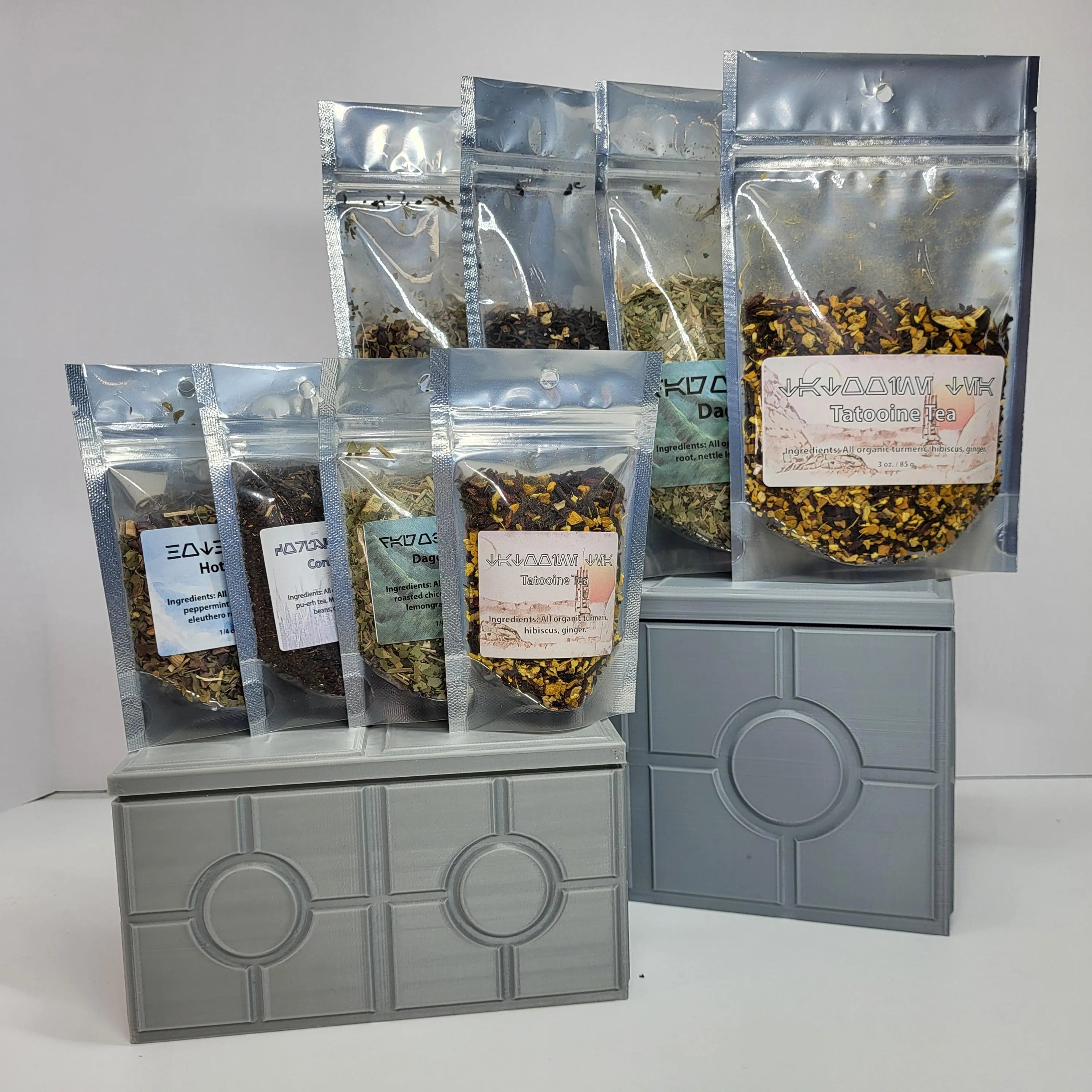 Star Wars Tea Set – 4 Galactic Organic Loose Leaf Blends with Optional 3D Printed Box