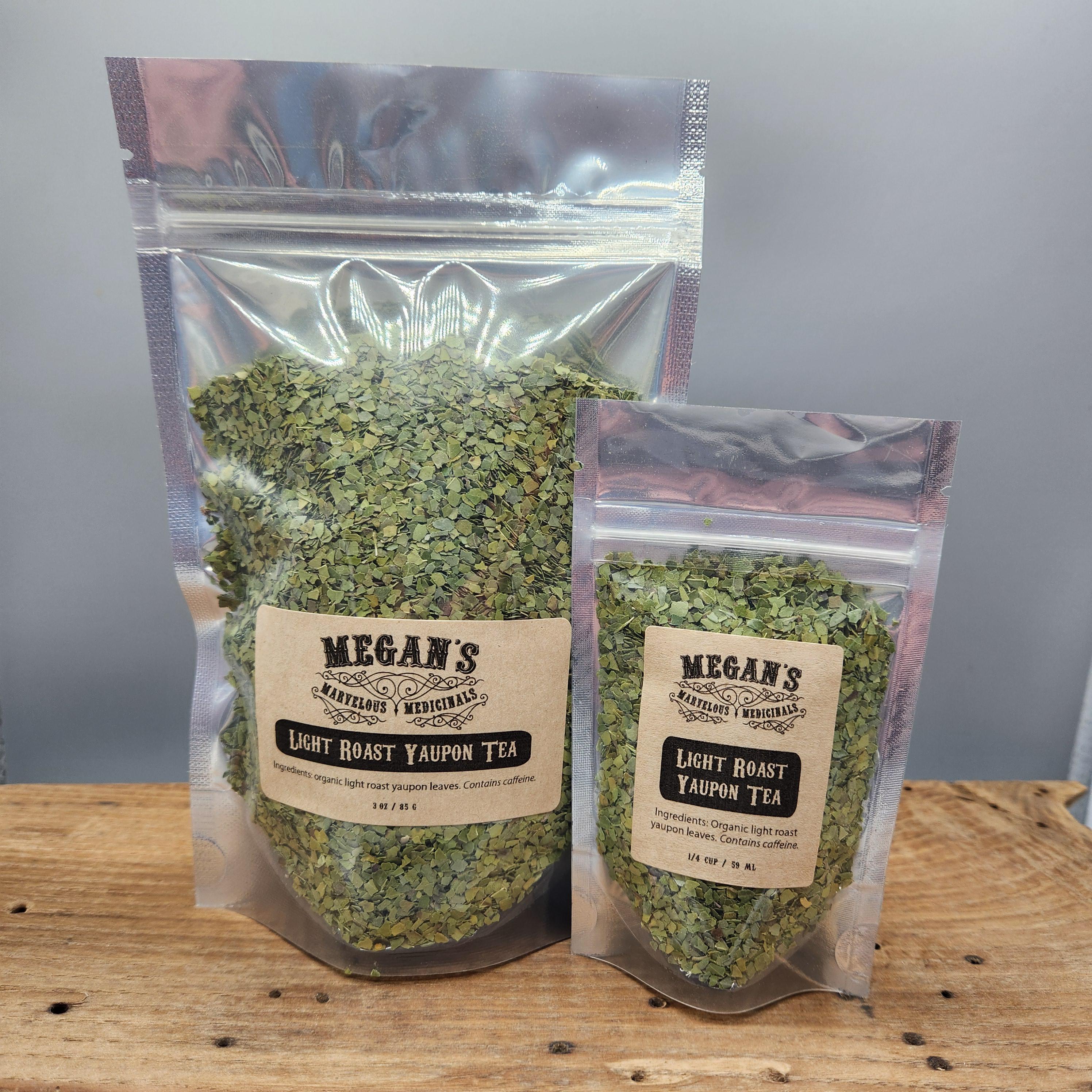 Yaupon Tea Organic Light & Dark Roast Loose Leaf American Tea with Natural Caffeine