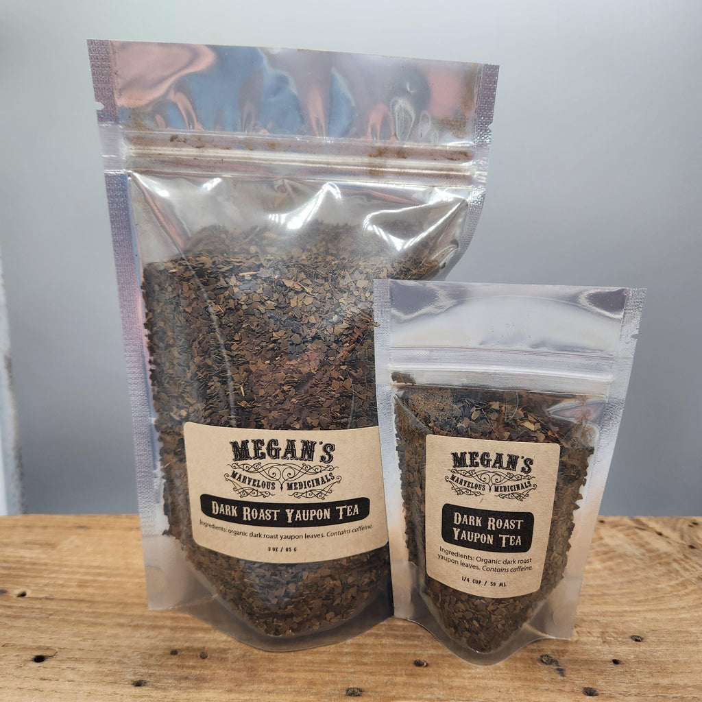 Yaupon Tea Organic Light & Dark Roast Loose Leaf American Tea with Natural Caffeine
