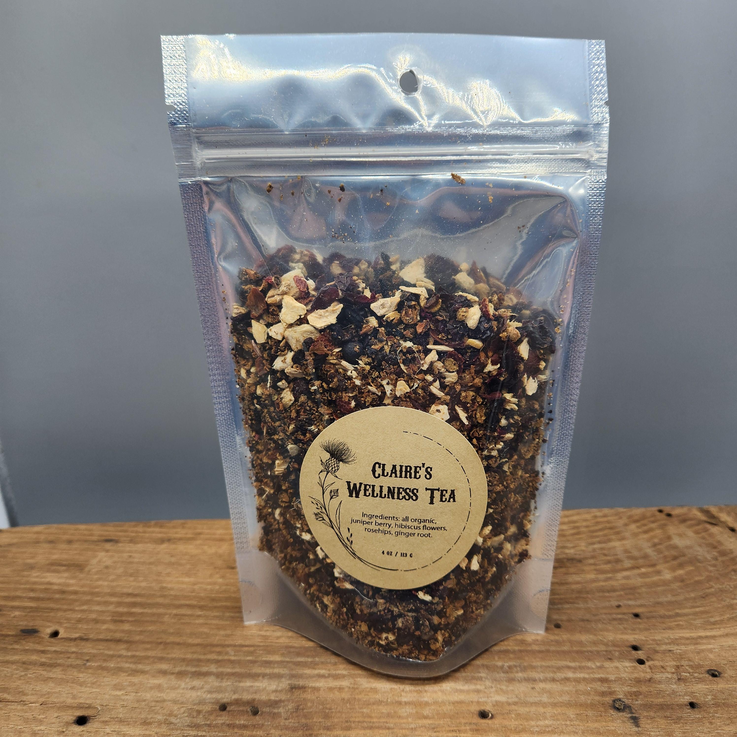 Claires Wellness Tea, Outlander Inspired Organic Herbal Tea Blend