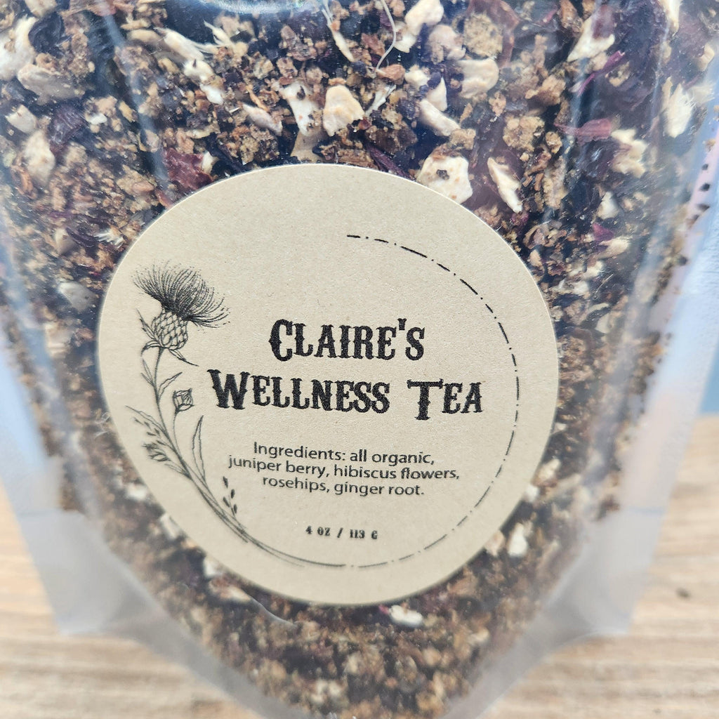 Claires Wellness Tea, Outlander Inspired Organic Herbal Tea Blend