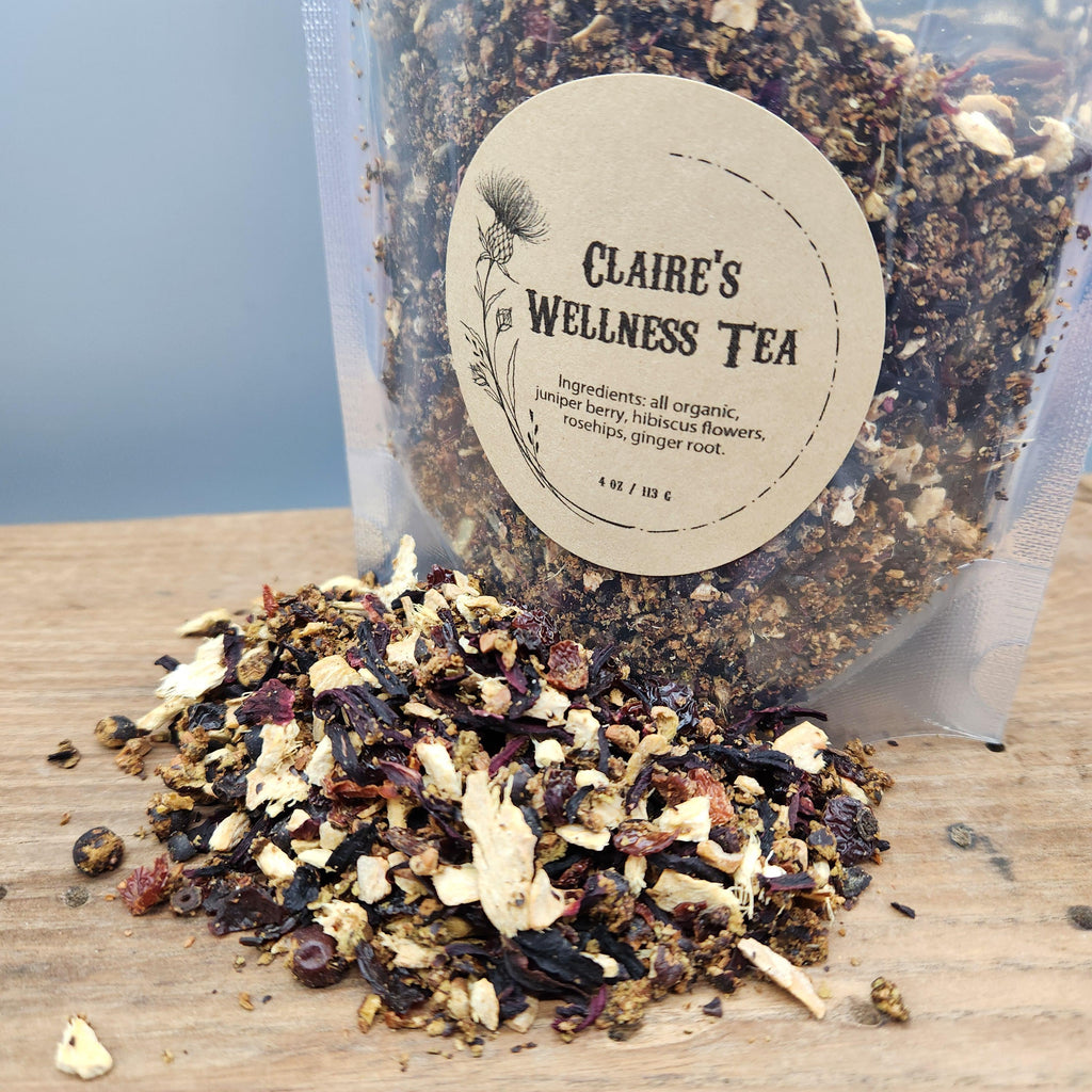 Claires Wellness Tea, Outlander Inspired Organic Herbal Tea Blend