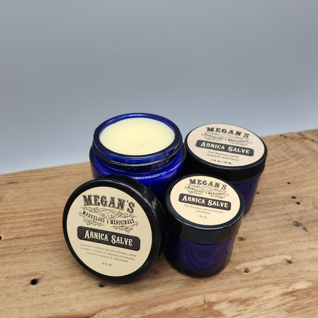 Arnica Salve Natural  Herbal Balm for Sore Muscles Skin Soothing Calendula Shea Butter Balm Handmade Botanical Skin Care