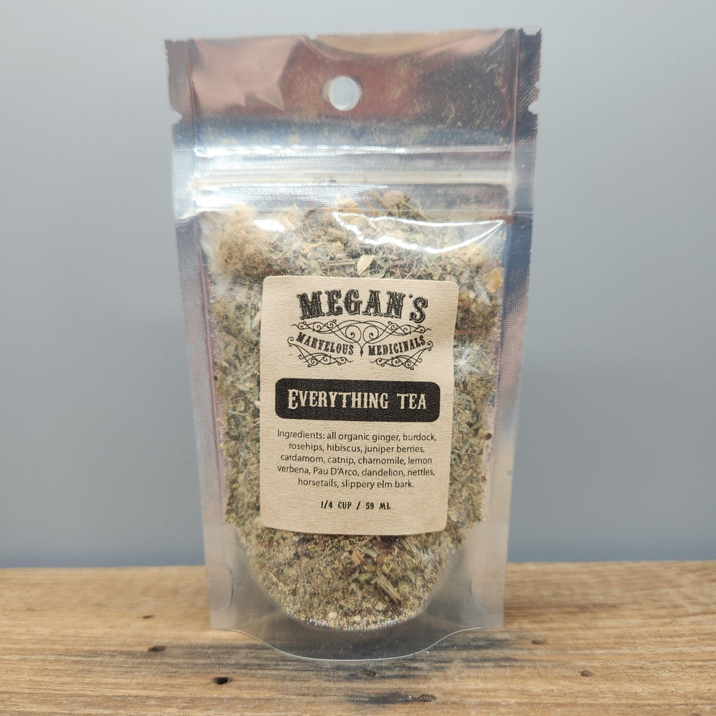 Everything Tea Organic Loose Leaf Herbal Blend Caffeine Free Botanical Tea