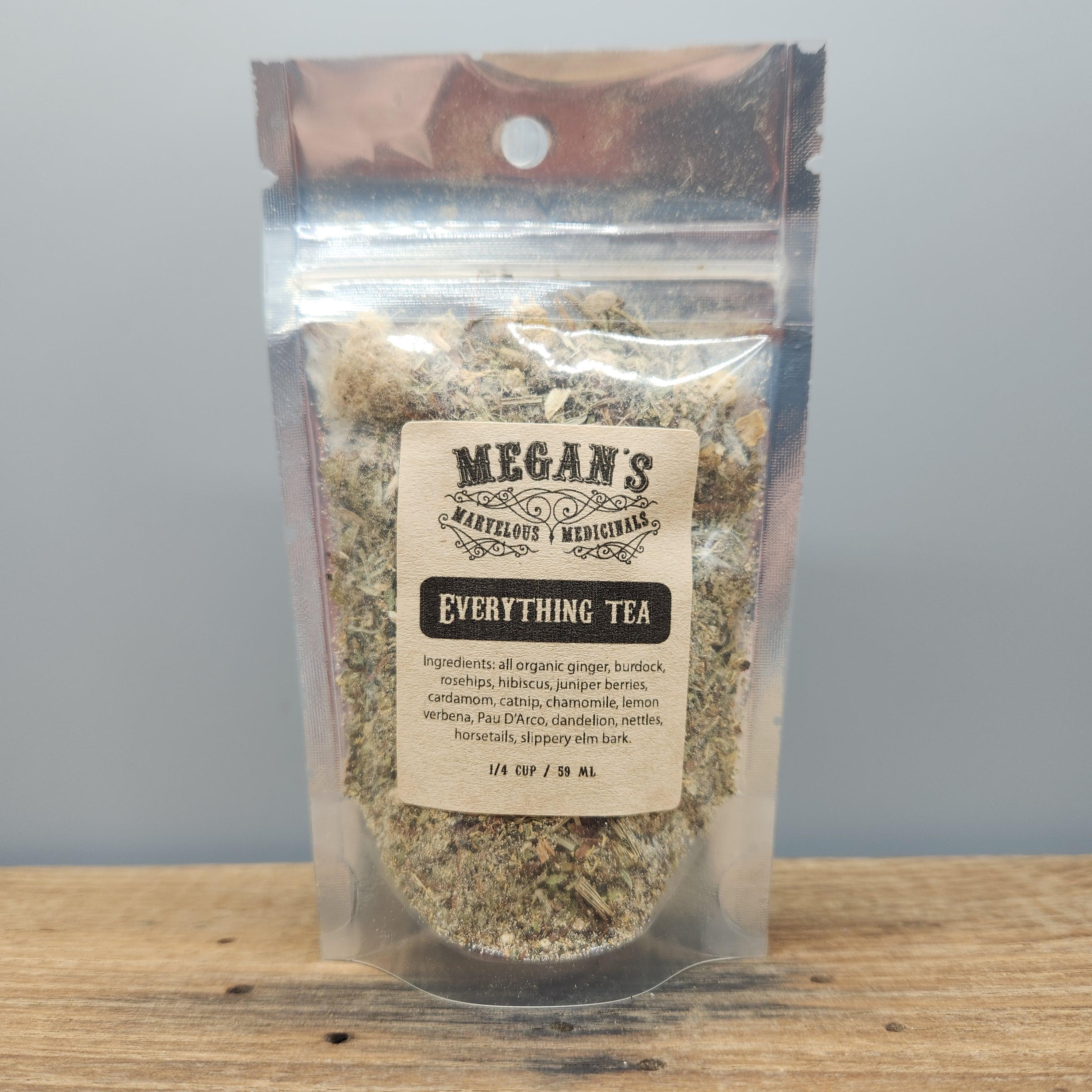 Everything Tea Organic Loose Leaf Herbal Blend Caffeine Free Botanical Tea