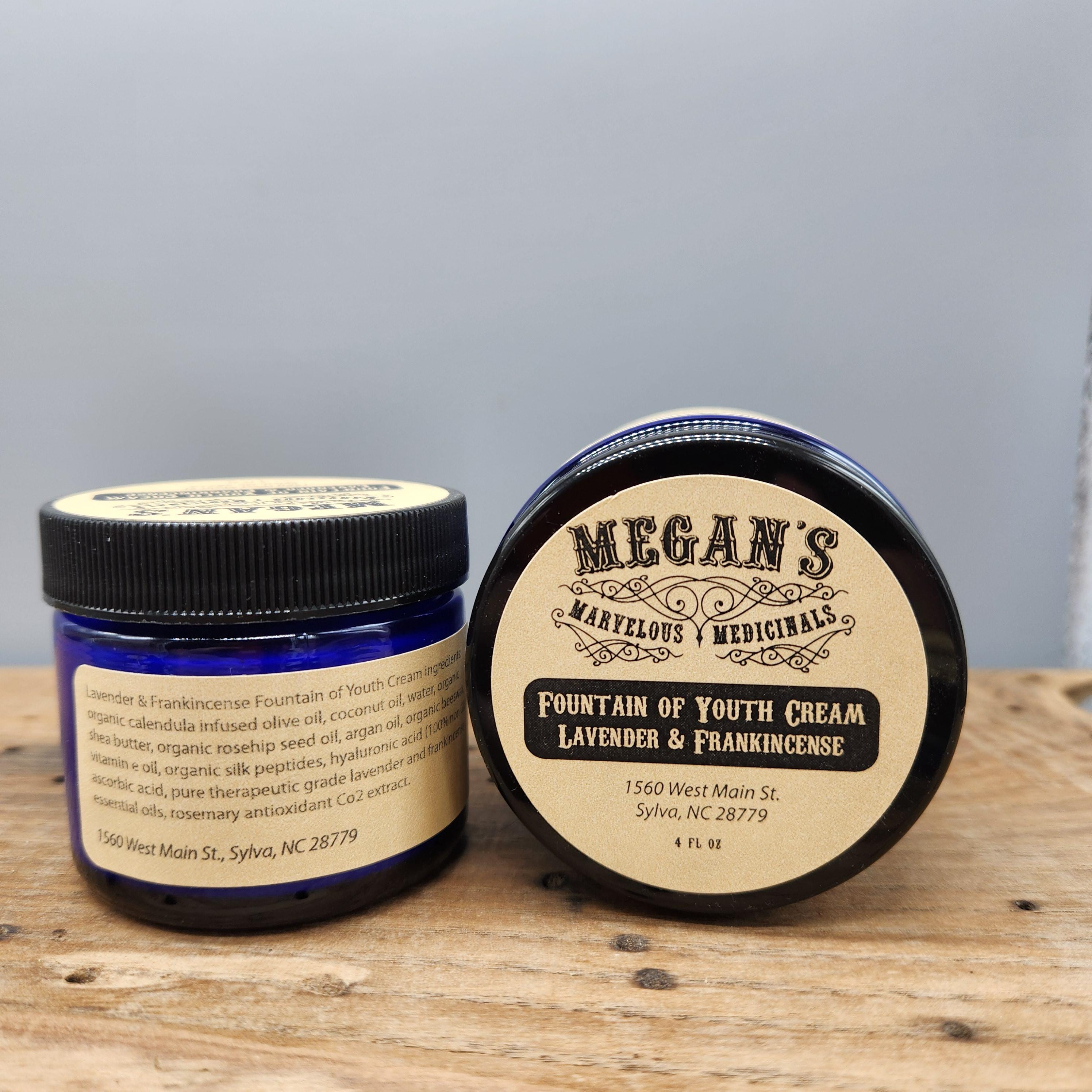 Fountain of Youth Face Cream Anti Aging Natural Moisturizer with Hyaluronic Acid, Silk Peptides, Rosehip & Argan Oil, Calendula