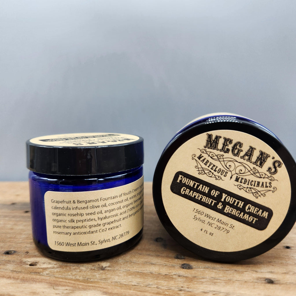 Fountain of Youth Face Cream Anti Aging Natural Moisturizer with Hyaluronic Acid, Silk Peptides, Rosehip & Argan Oil, Calendula