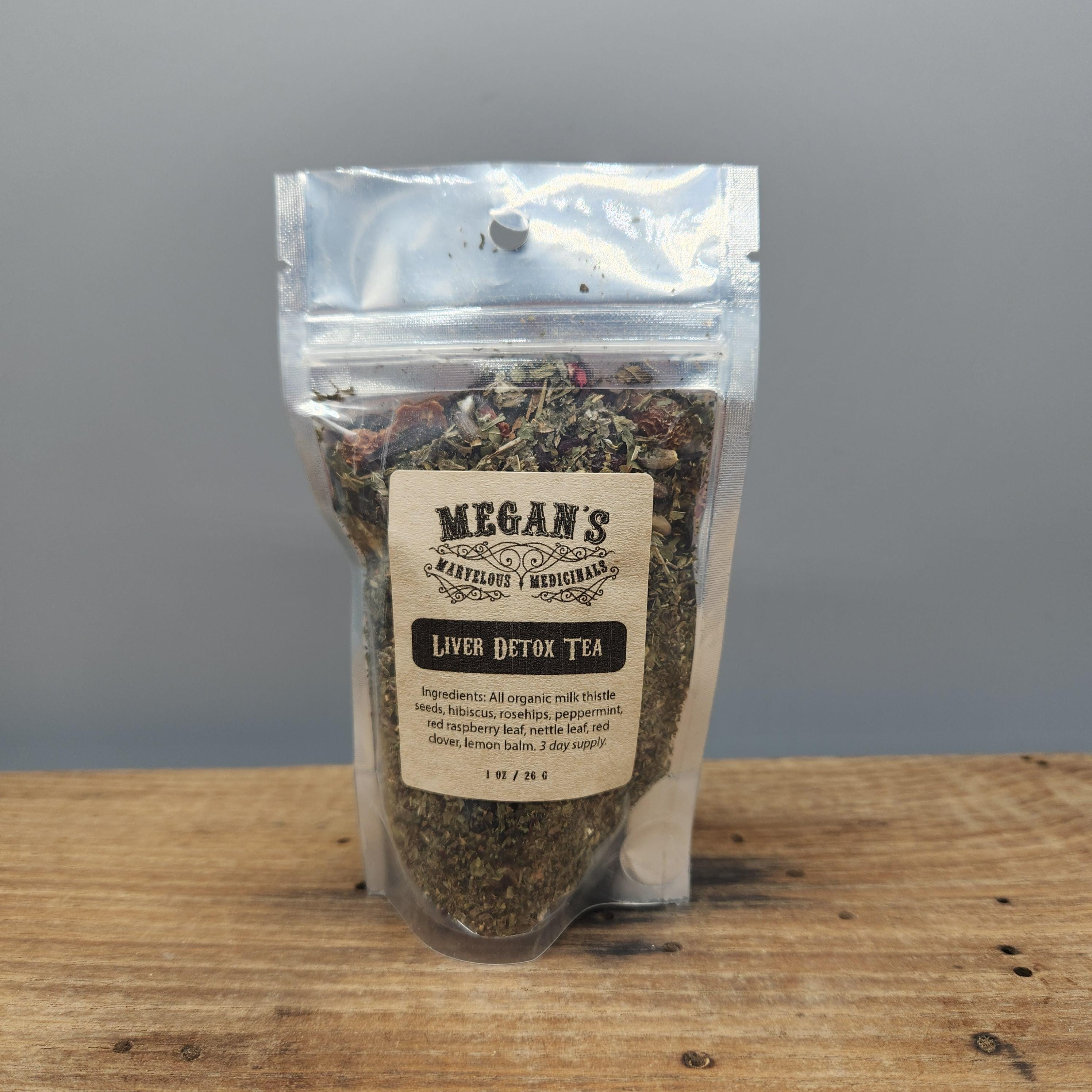 Liver Detox Tea Organic Blend, Loose Leaf Herbal Tea 3 or 10-Day Supply