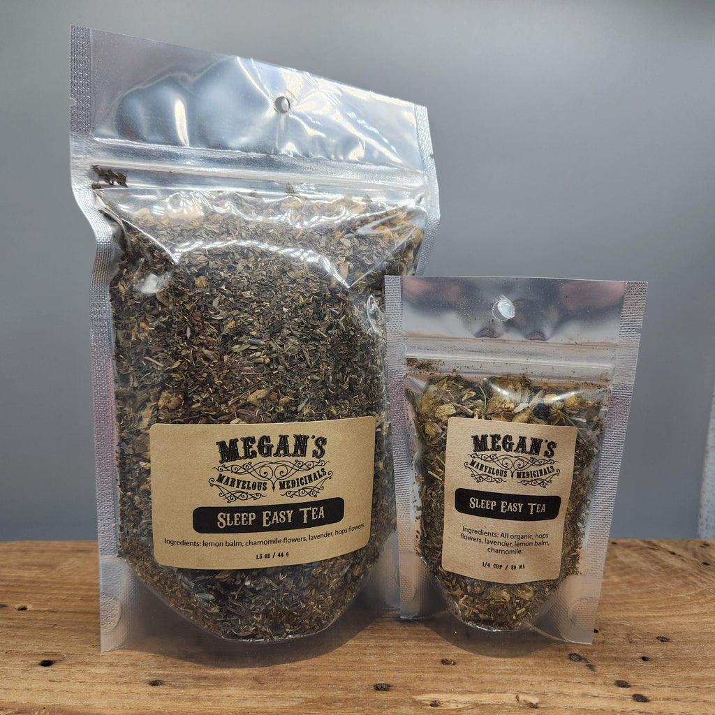 Sleep Easy Organic Tea Loose Leaf Herbal Tea Caffeine-Free Nighttime Blend