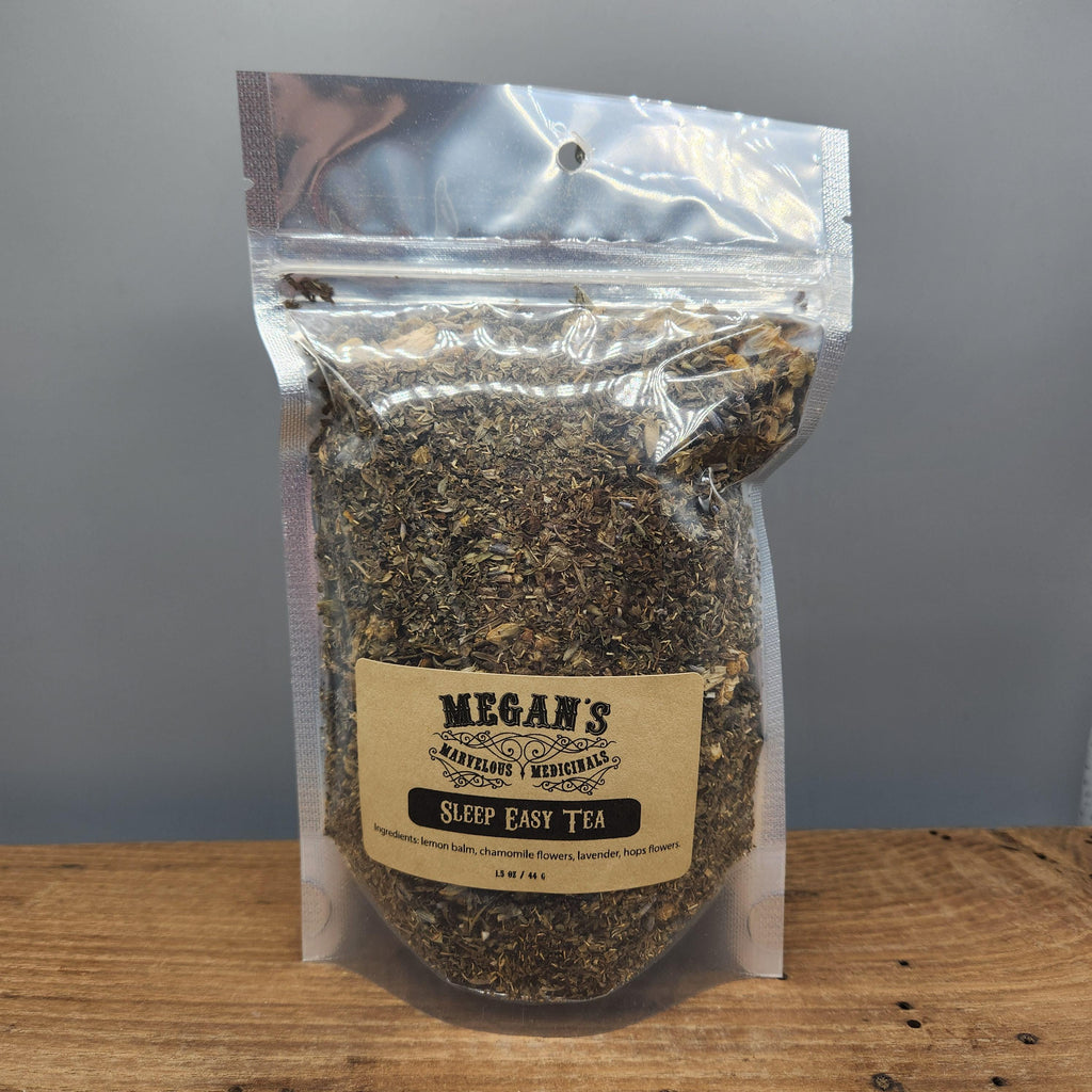 Sleep Easy Organic Tea Loose Leaf Herbal Tea Caffeine-Free Nighttime Blend